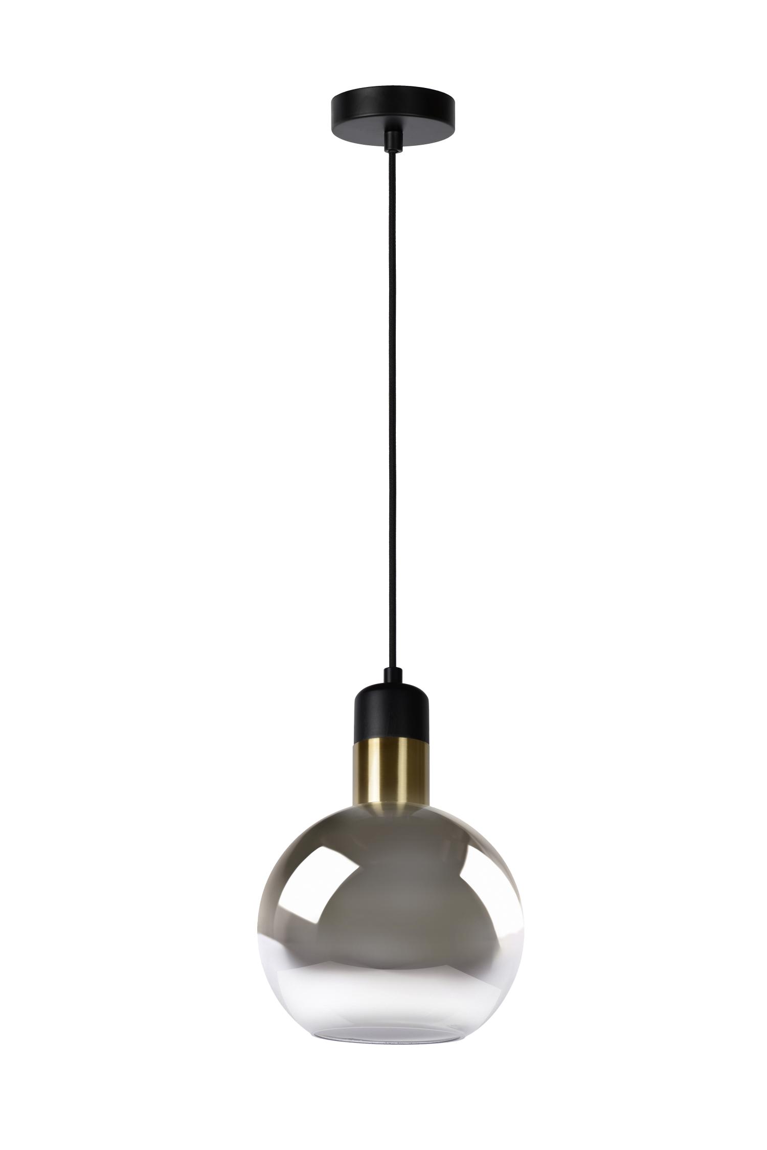 Julius Ceiling Lights - Matt Black/Opal - 200mm Diameter