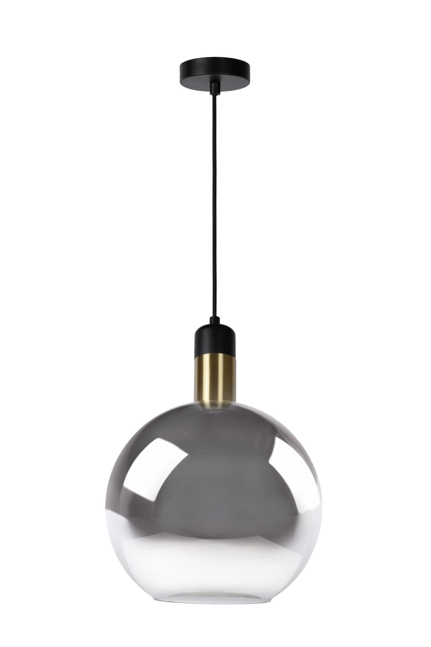Julius Ceiling Lights - Matt Black/Smoked Grey - 280mm Diameter