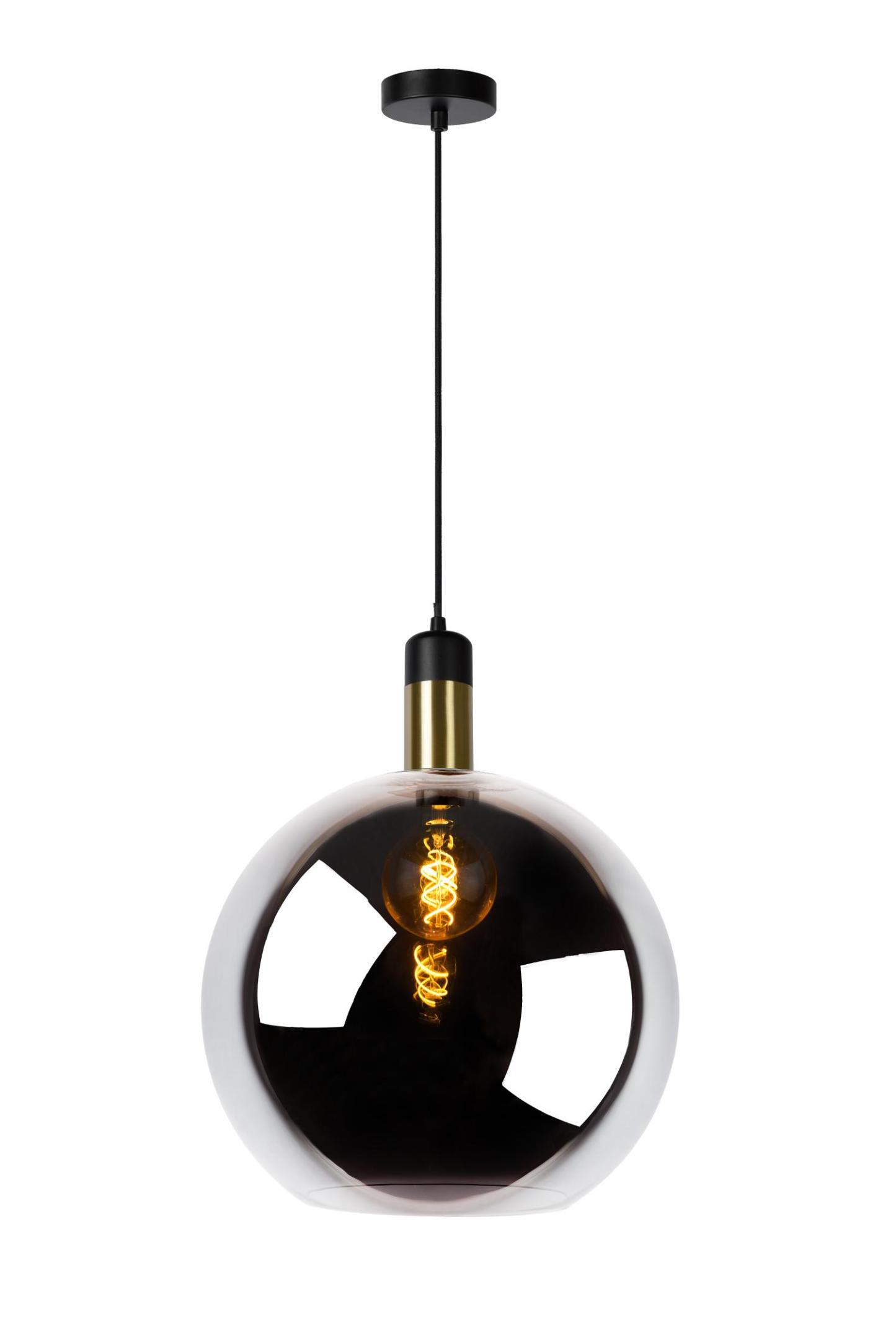 Julius Ceiling Lights - Matt Black/Opal - 400mm Diameter