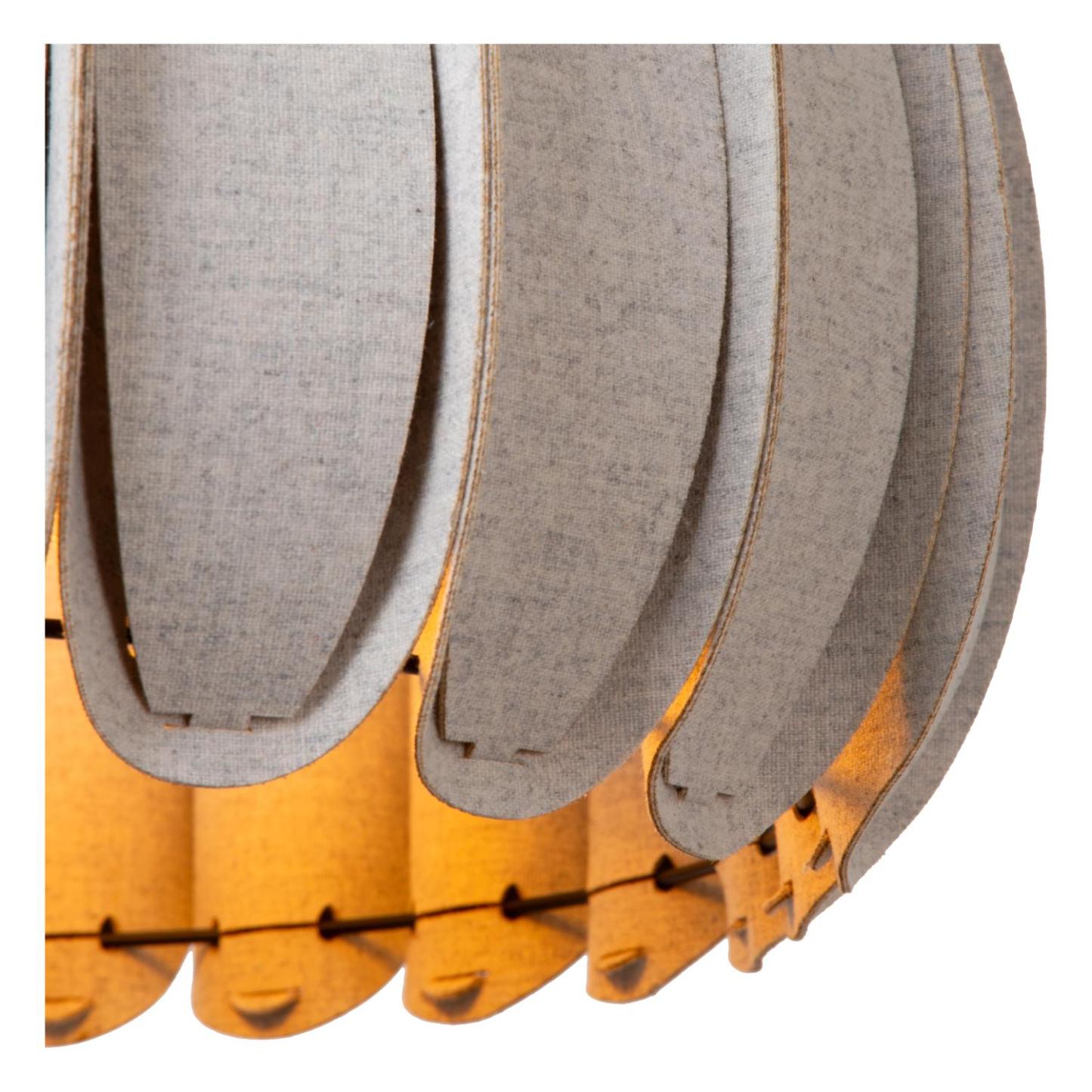 Spencer Ceiling Lights - Matt Black/Black Fabric - 300mm Diameter