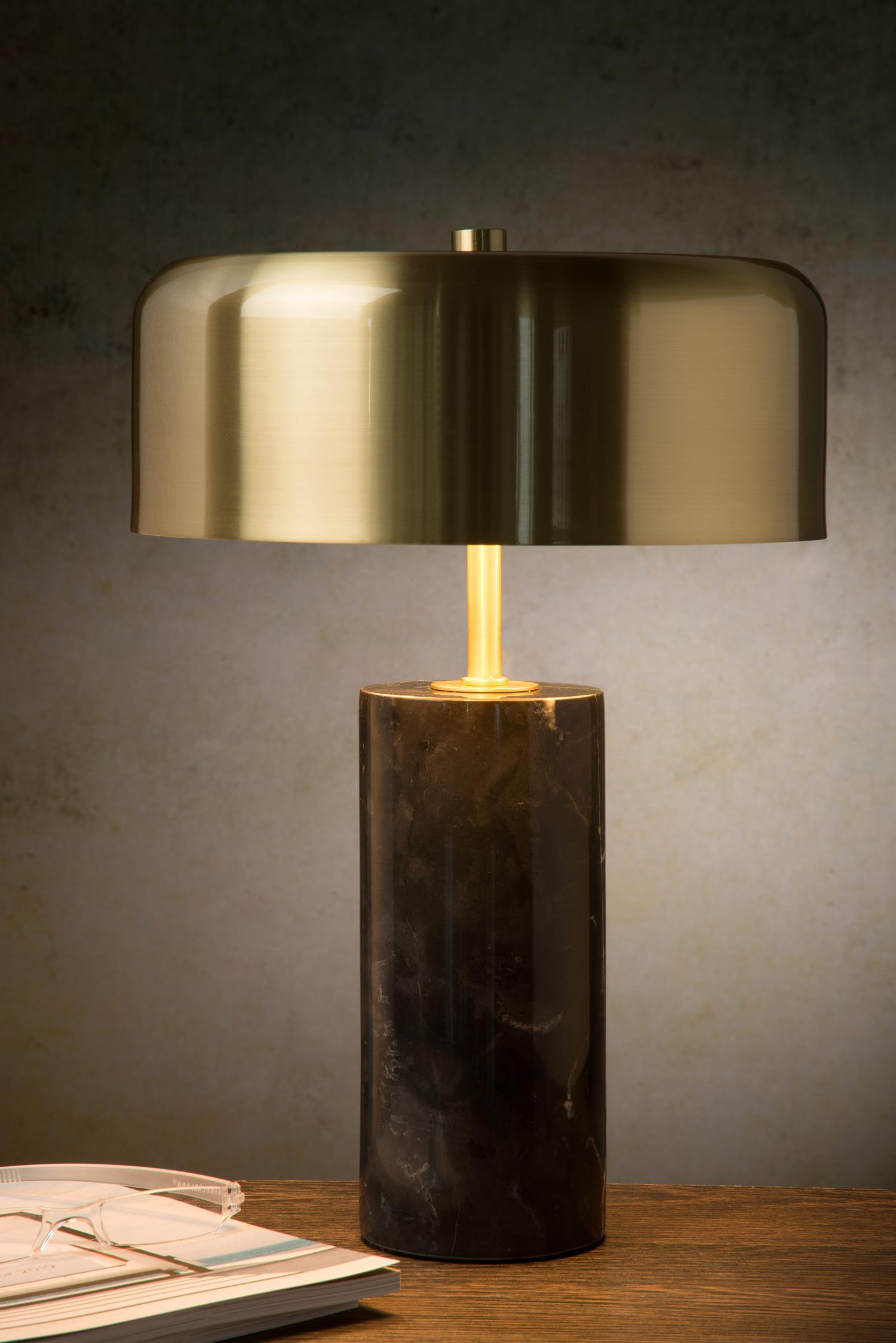 Mirasol Table Lamp - Black Marble/Brushed Brass