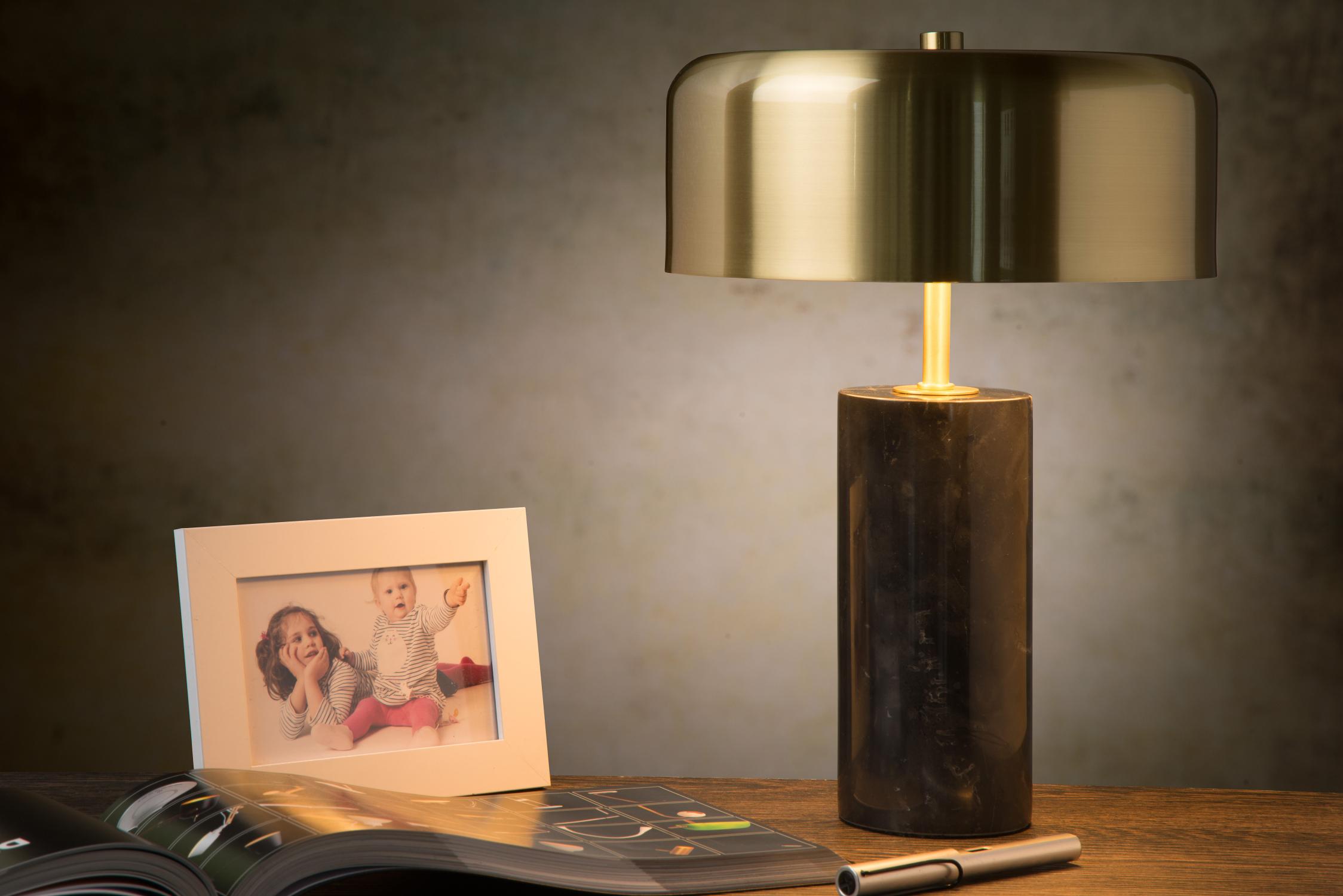 Mirasol Table Lamp - Black Marble/Brushed Brass