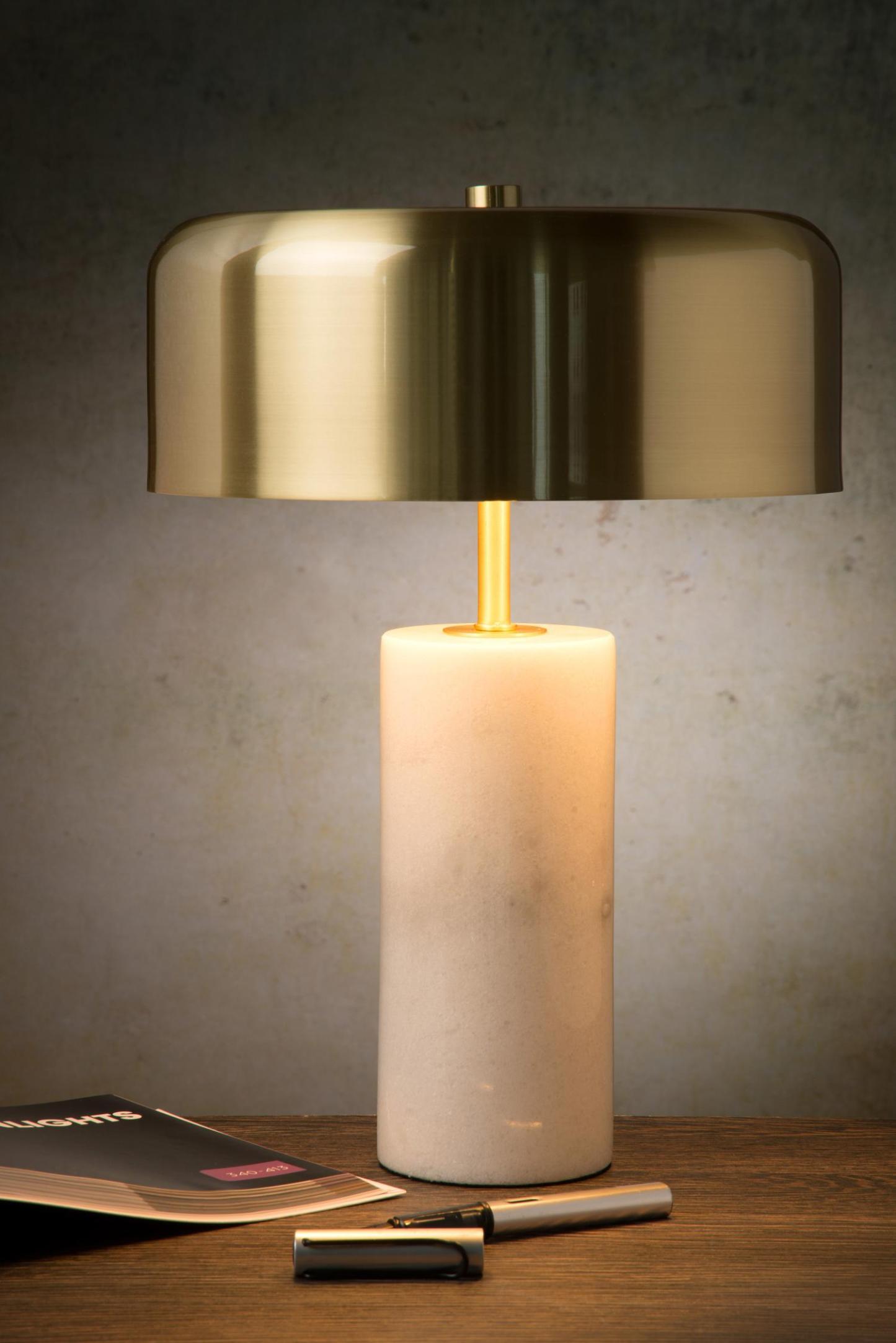 Mirasol Table Lamp - Black Marble/Brushed Brass