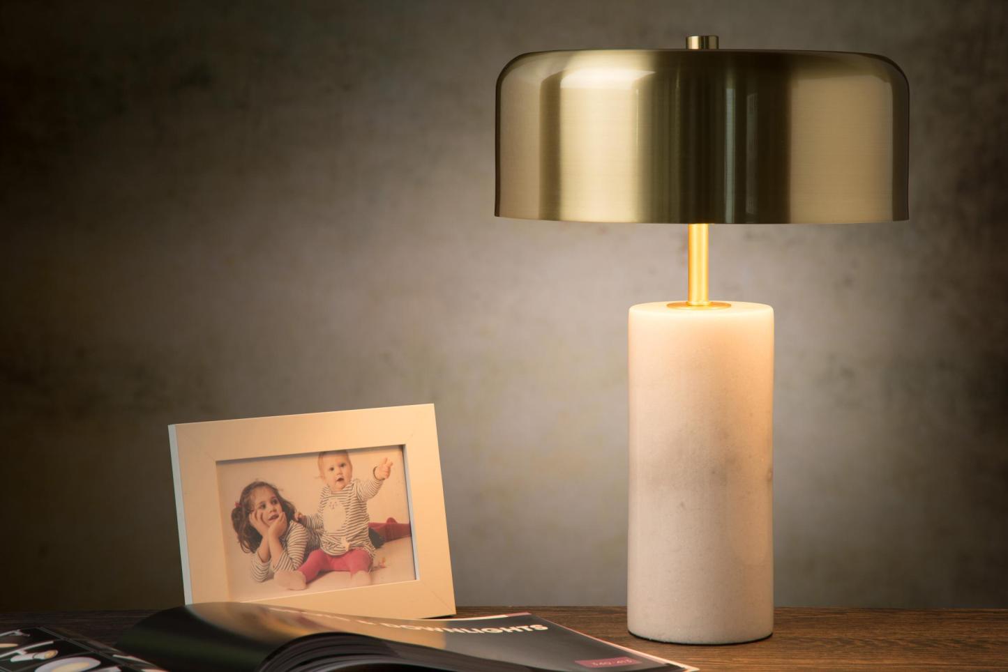 Mirasol Table Lamp - Black Marble/Brushed Brass