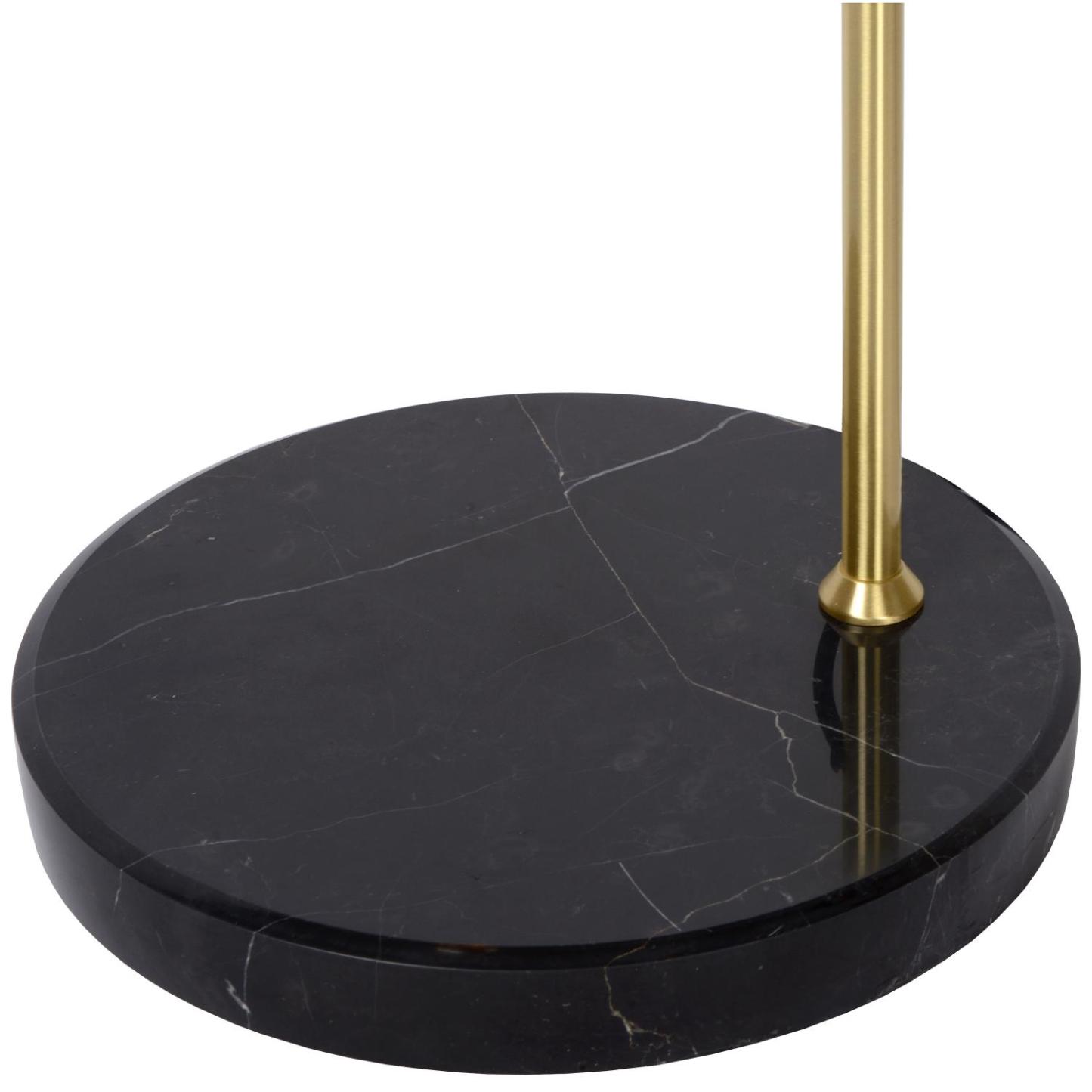 Julius Floor Lamp - Matt Black/Opal - 400mm Diameter