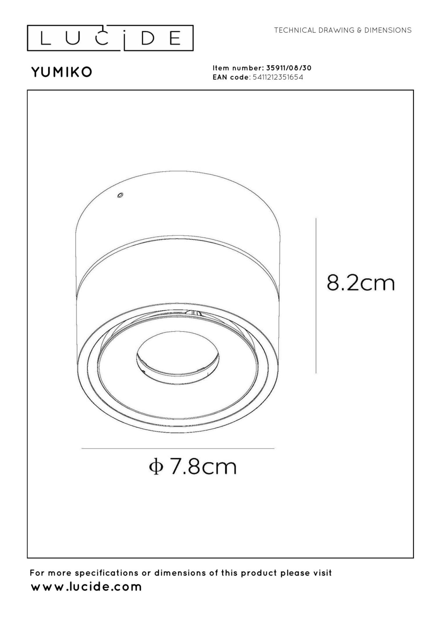 Yumiko Ceiling Lights - Matt Black