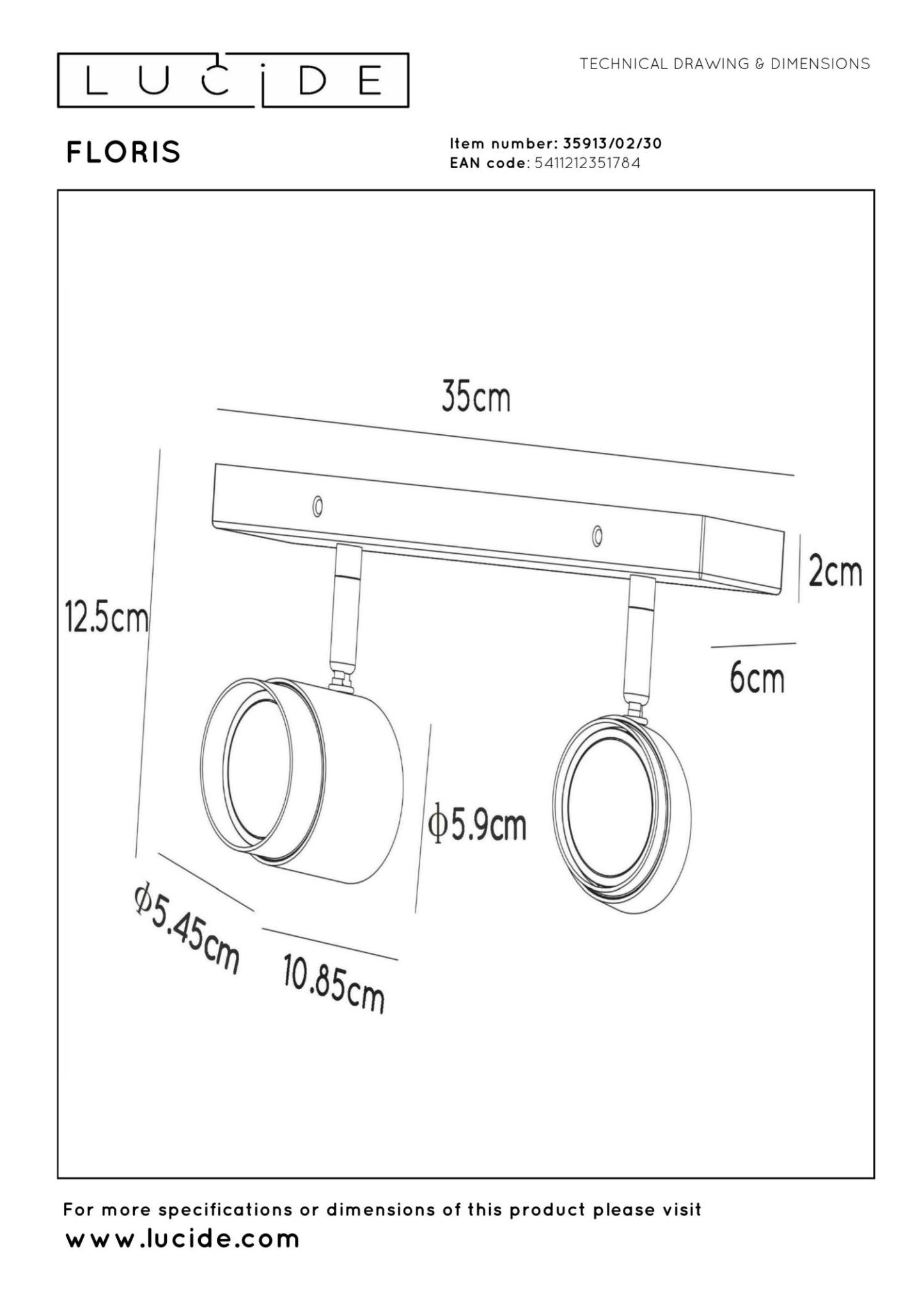 Floris Ceiling Lights - Matt Black