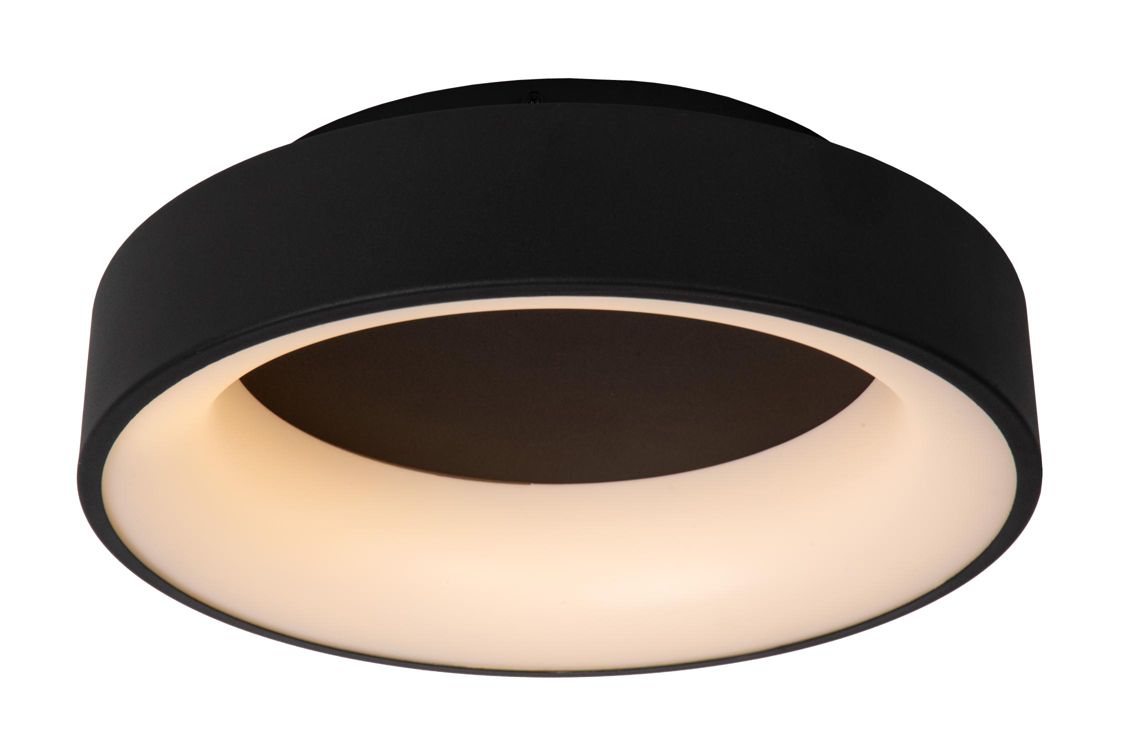 Mirage Ceiling Lights - Matt Black/Opal - 380mm Diameter