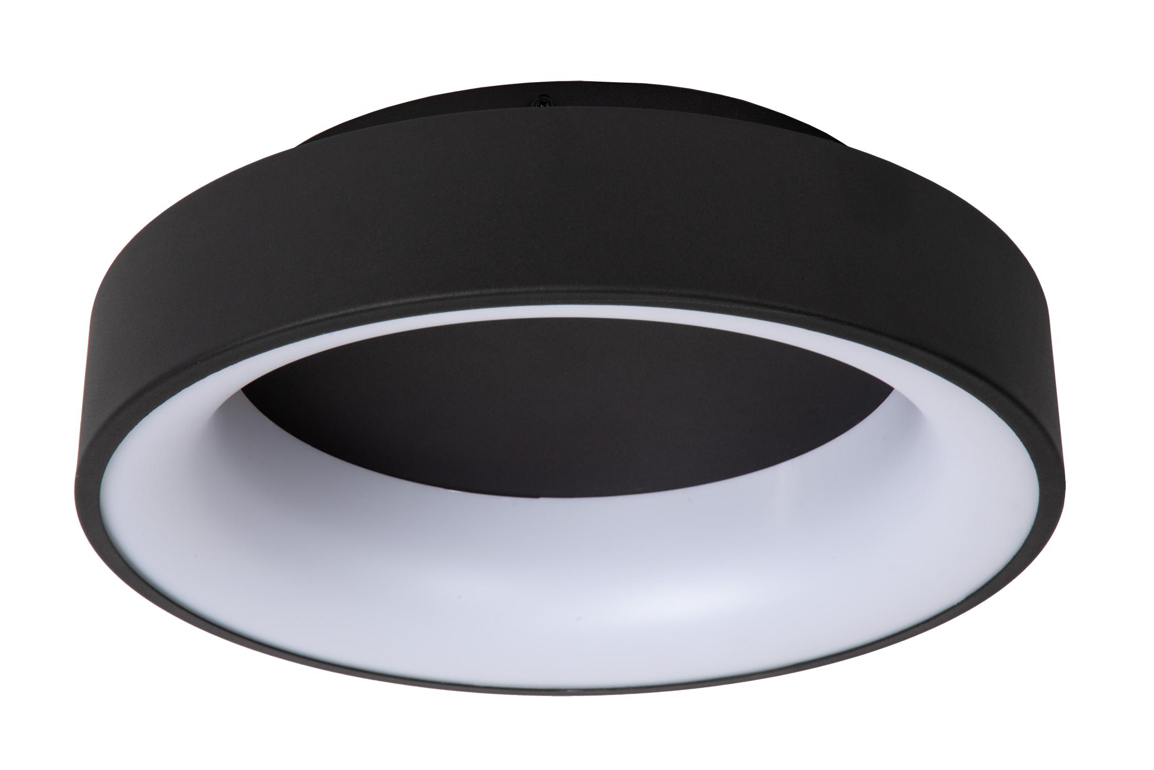 Mirage Ceiling Lights - Matt Black/Opal - 380mm Diameter