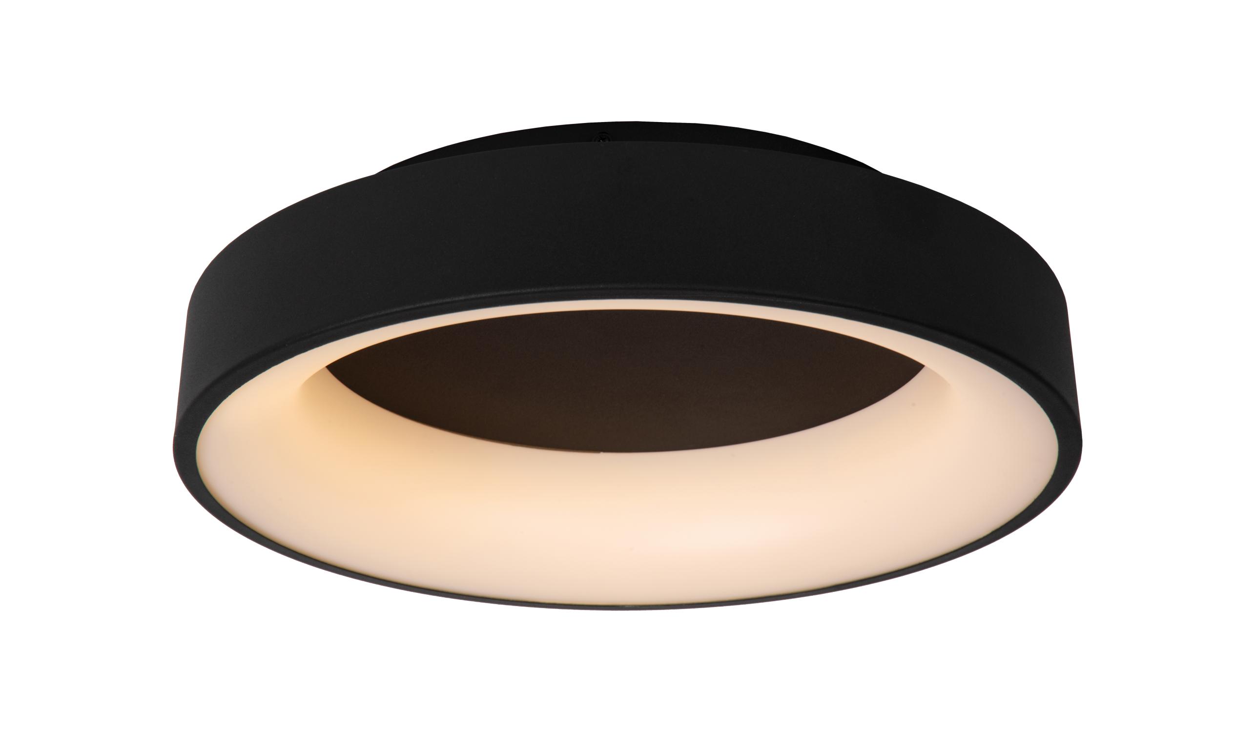 Mirage Ceiling Lights - Matt Black/Opal - 450mm Diameter
