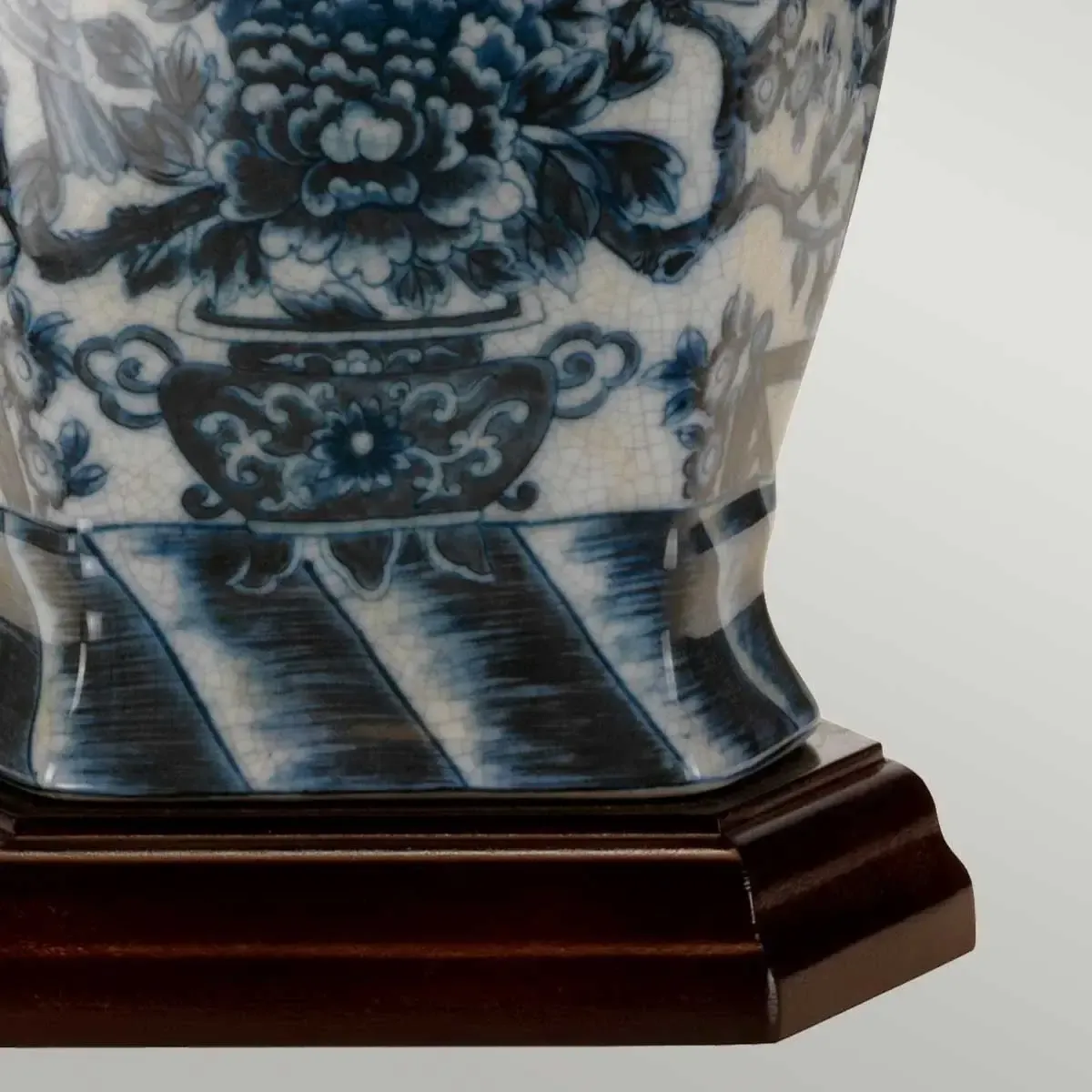 Blue Hex Table Lamp