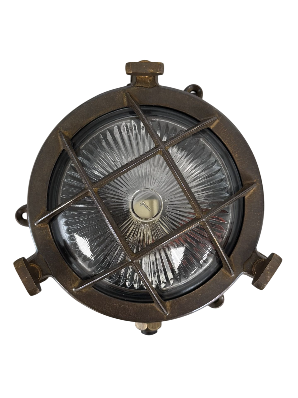 Porto Outdoor Wall Light With Bars - 140mm Diameter
