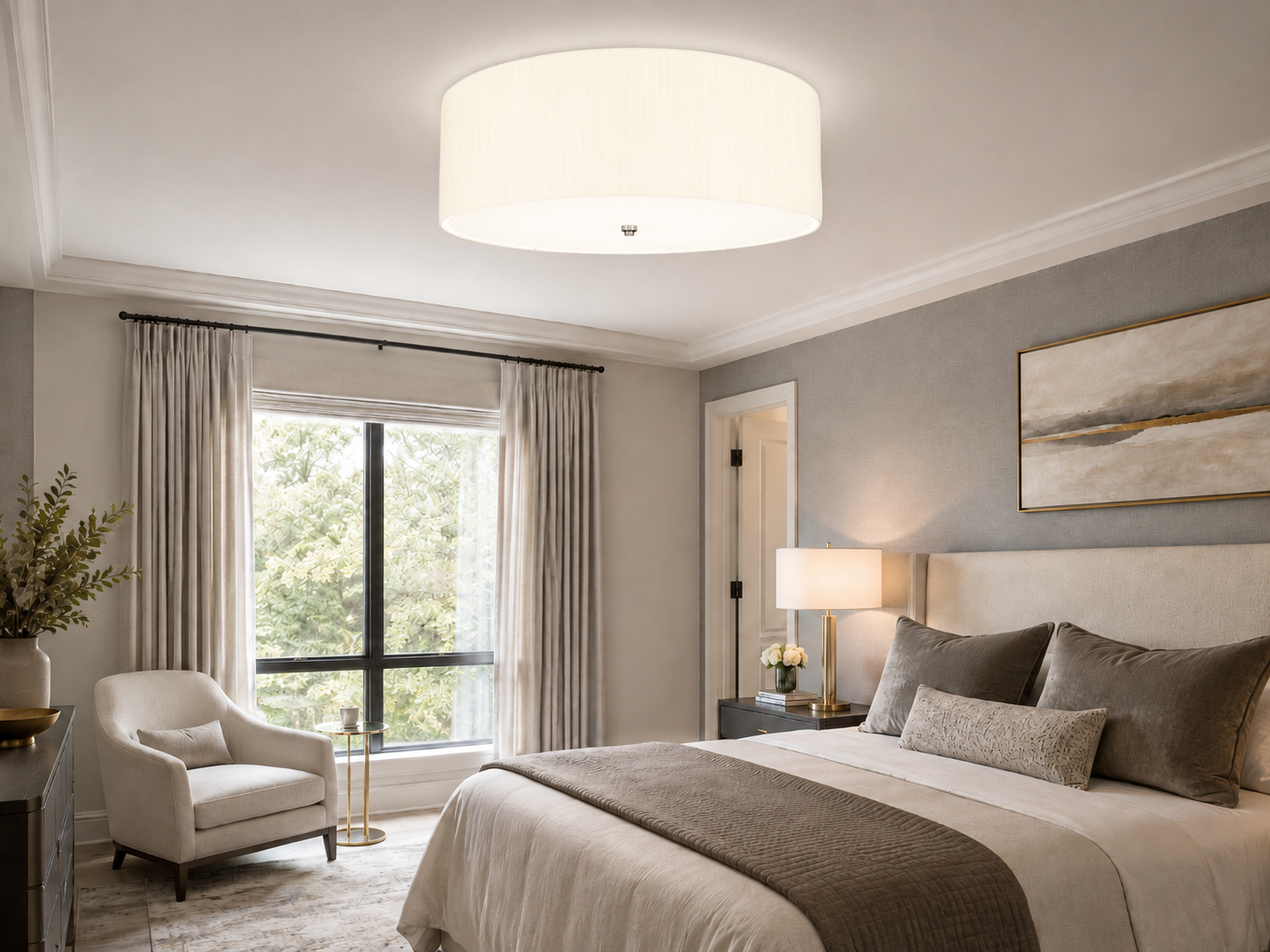 Fletcher Flush Flush Ceiling Light - 30 inch
