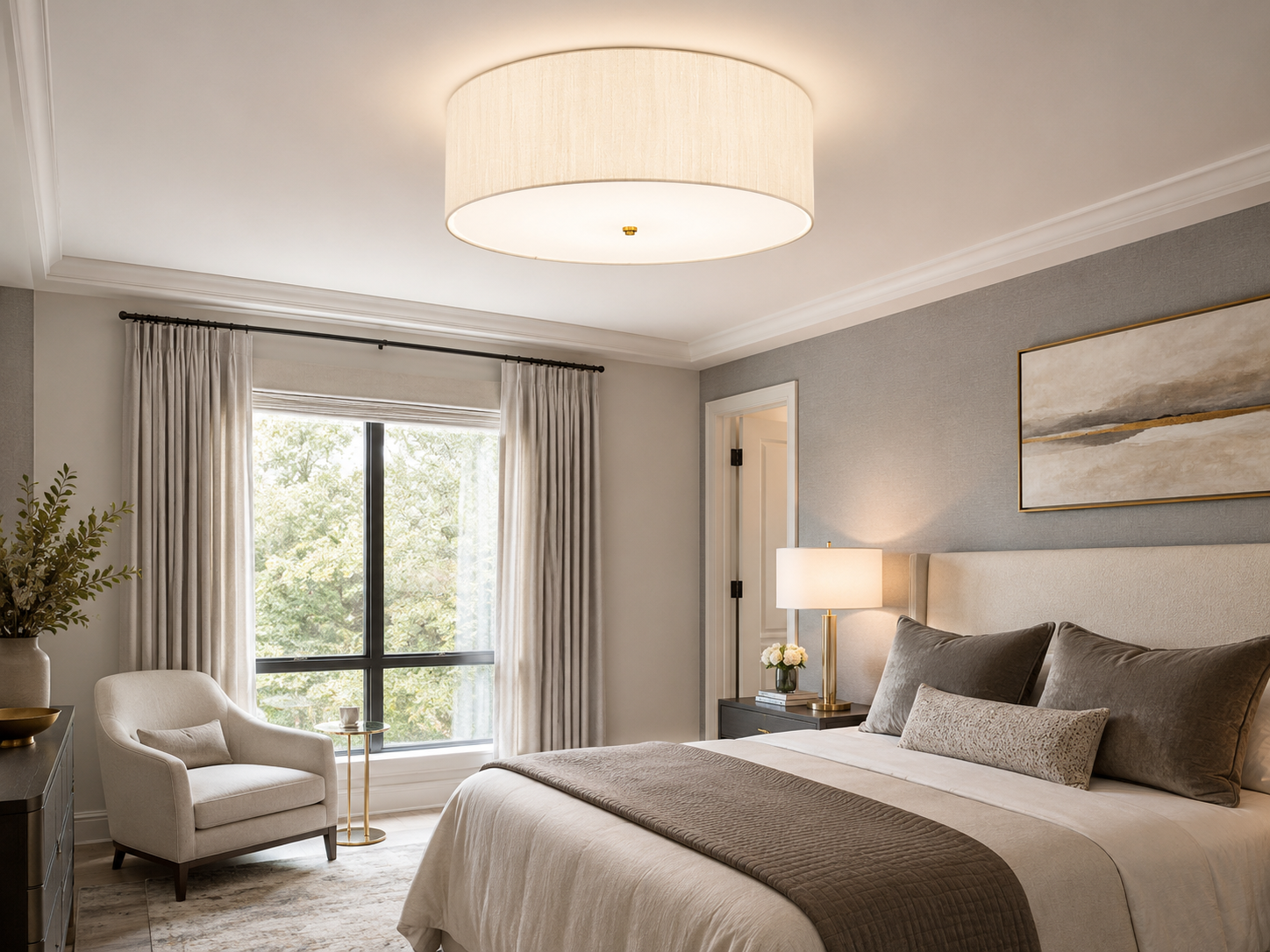 Fletcher Flush Flush Ceiling Light - 30 inch