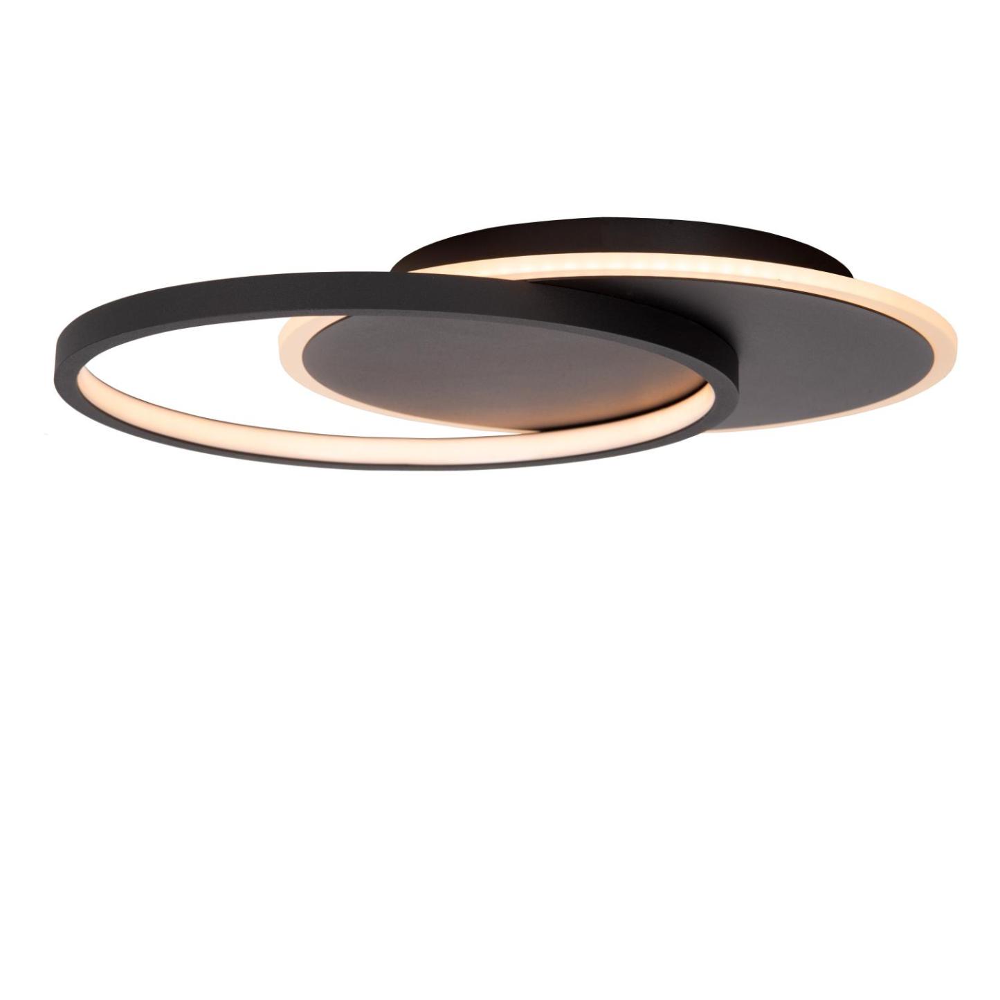 Axelle Ceiling Lights - Matt Black/Opal