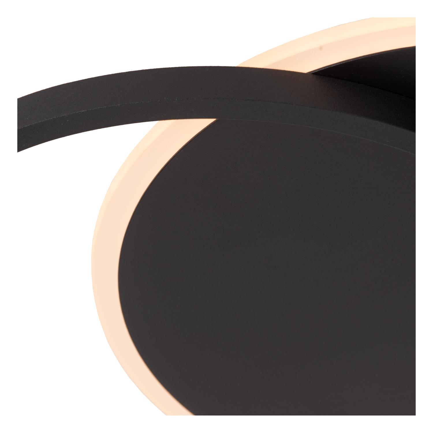 Axelle Ceiling Lights - Matt Black/Opal