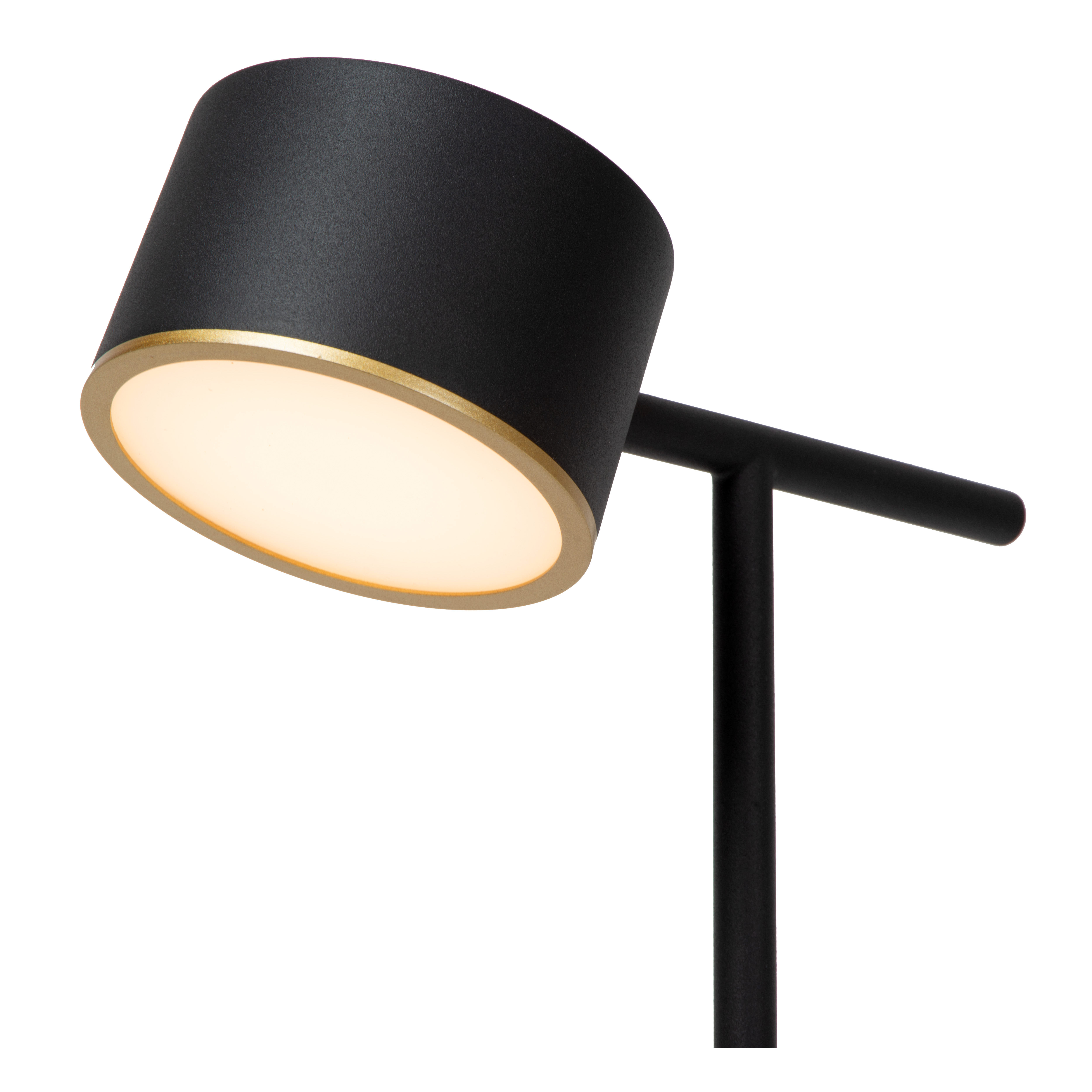 Gian Table Lamp - Matt Black/Opal