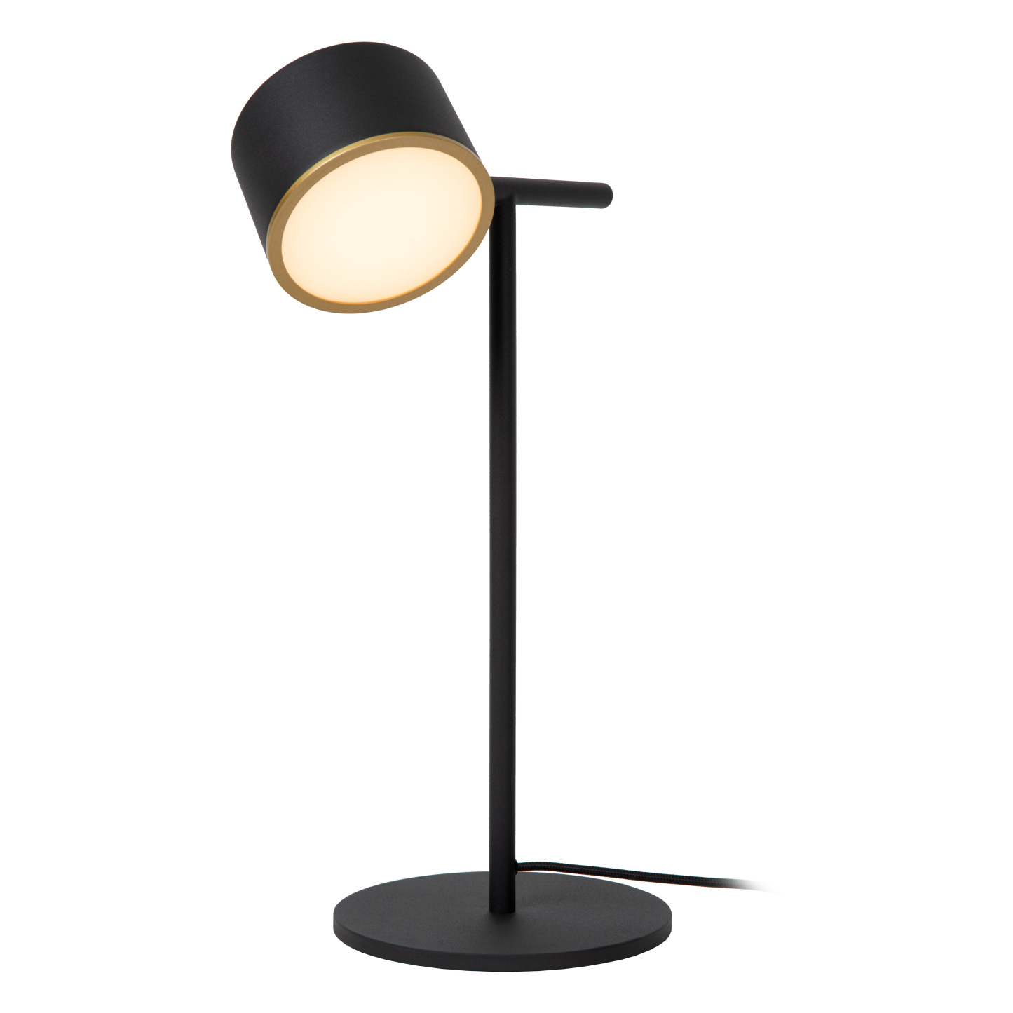 Gian Table Lamp - Matt Black/Opal