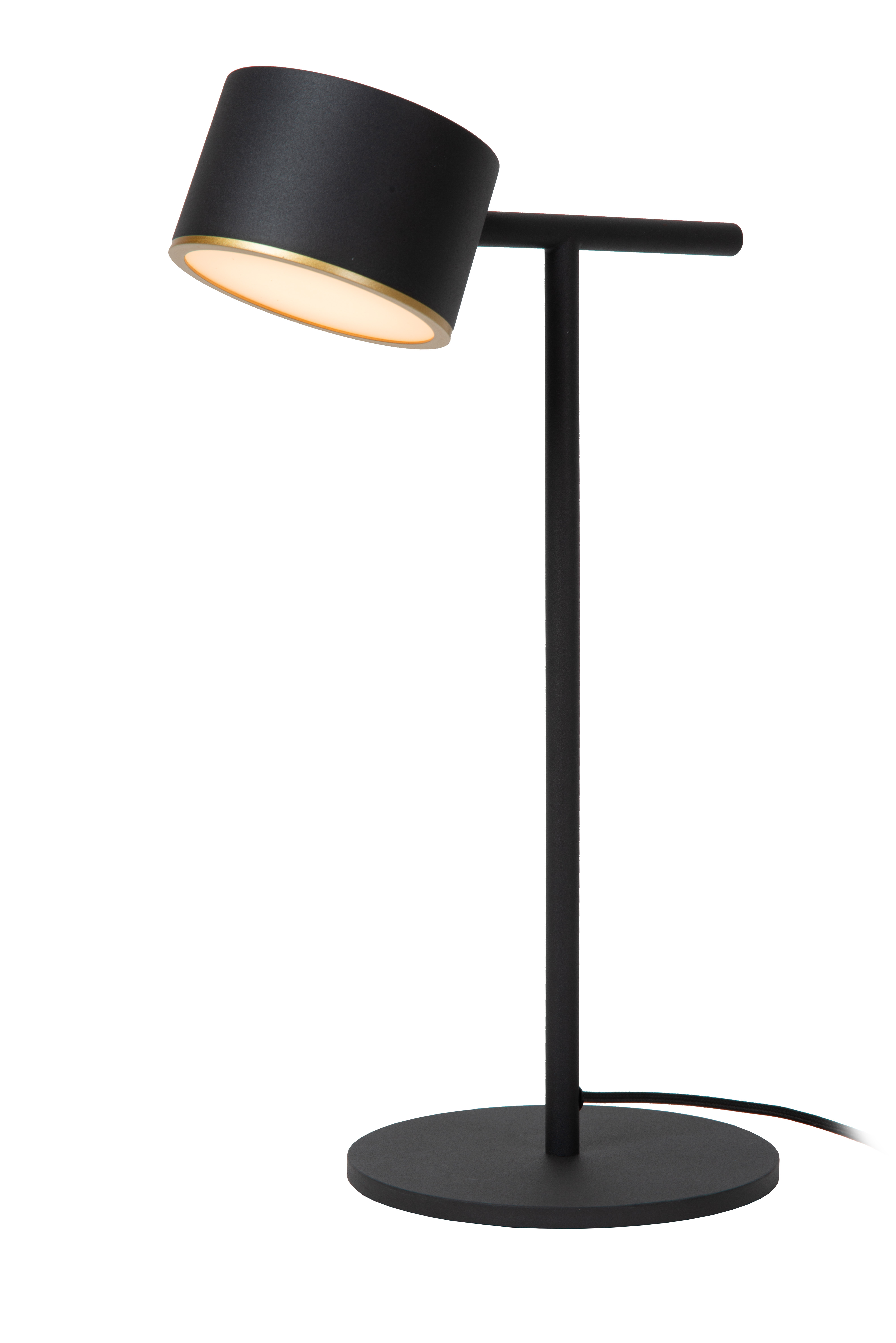 Gian Table Lamp - Matt Black/Opal
