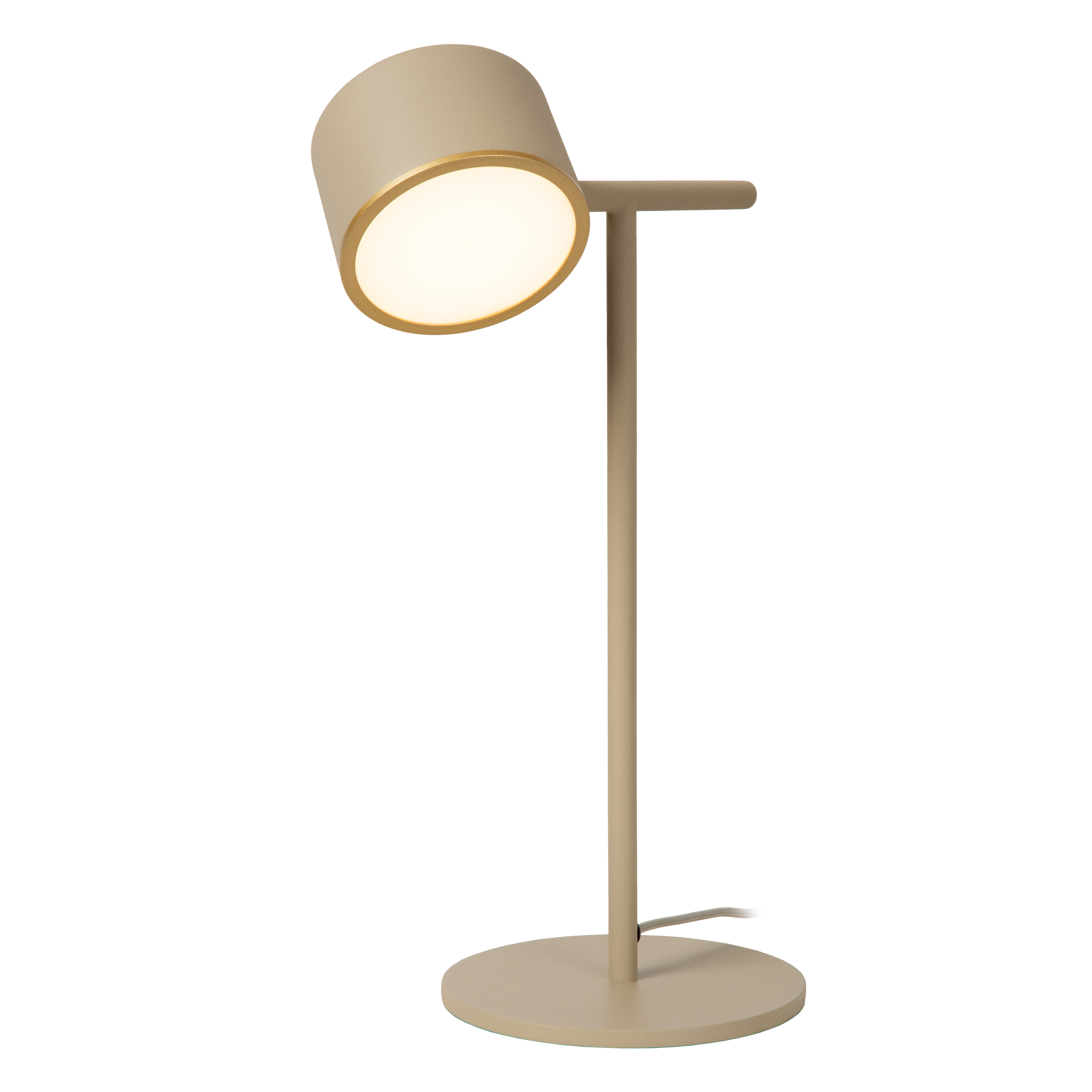 Gian Table Lamp - Matt Black/Opal