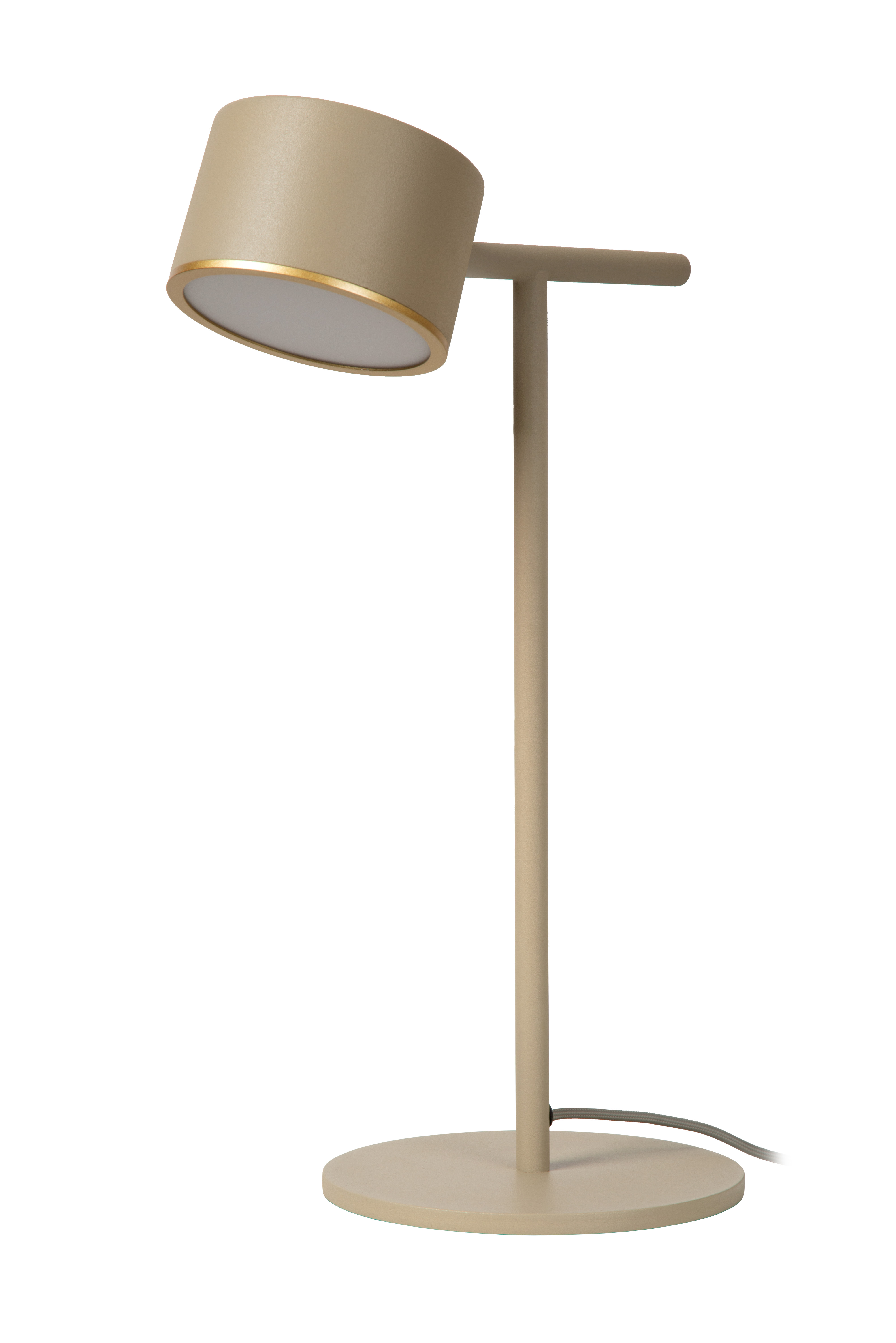 Gian Table Lamp - Matt Black/Opal