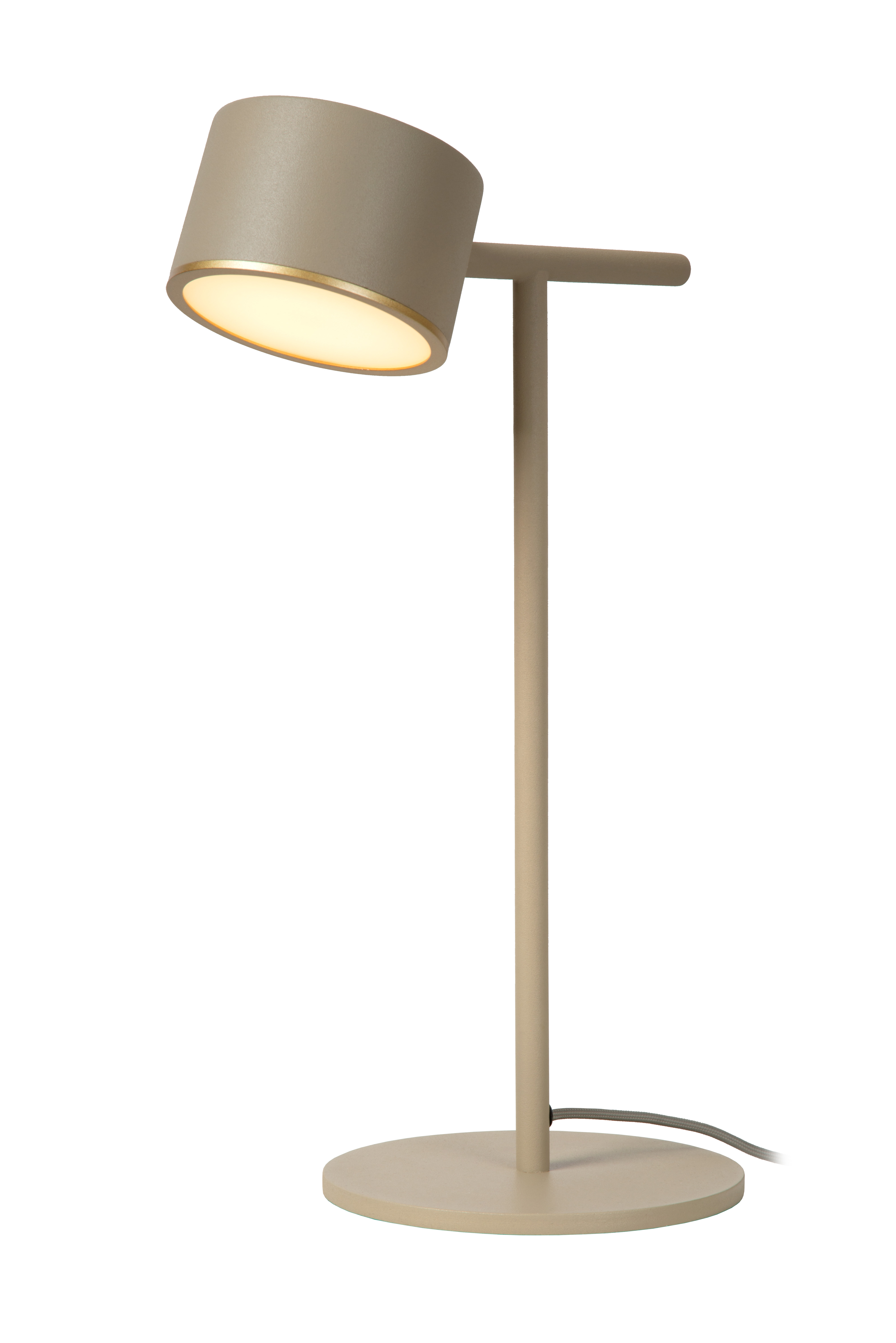 Gian Table Lamp - Matt Black/Opal