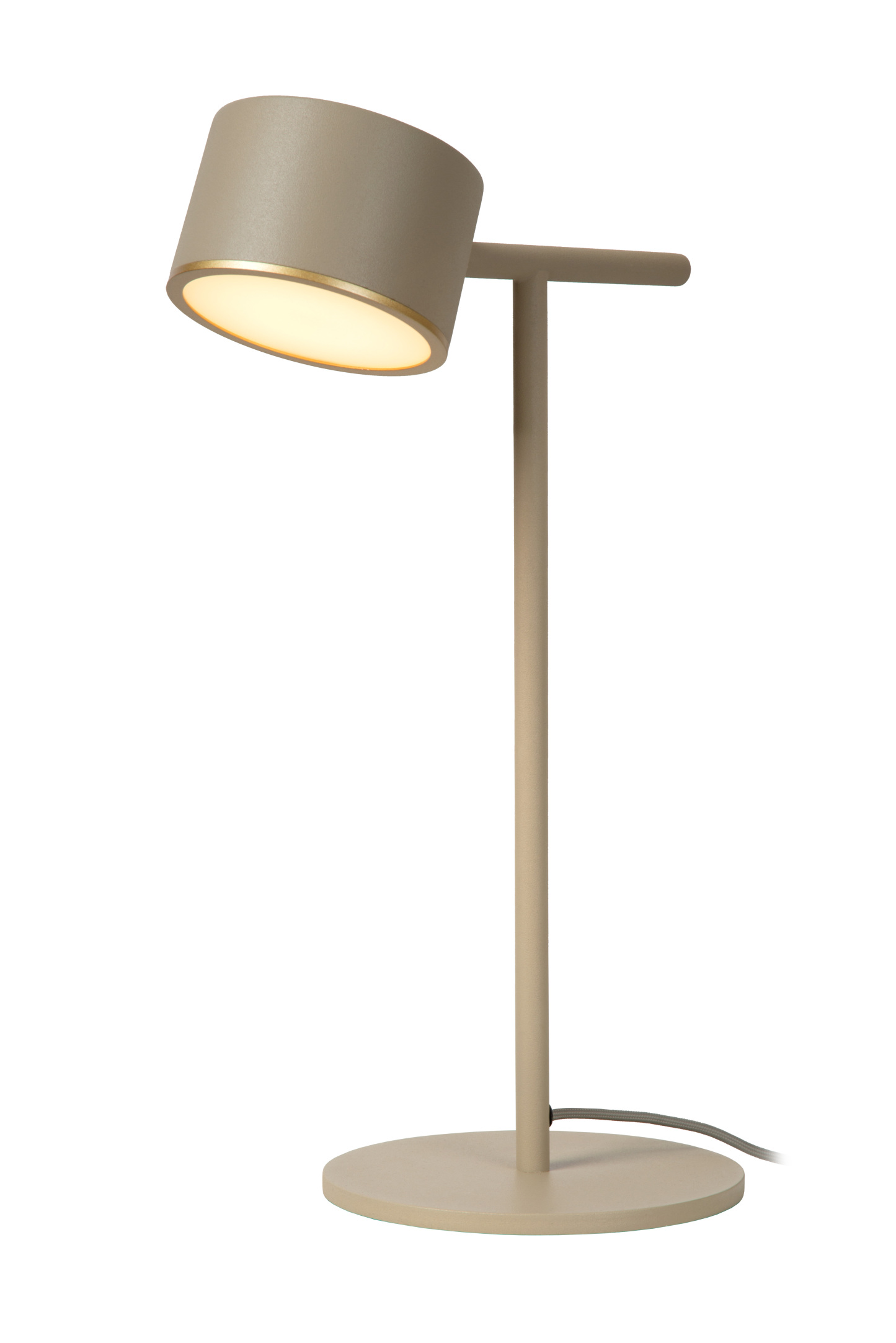 Gian Table Lamp - Matt Black/Opal