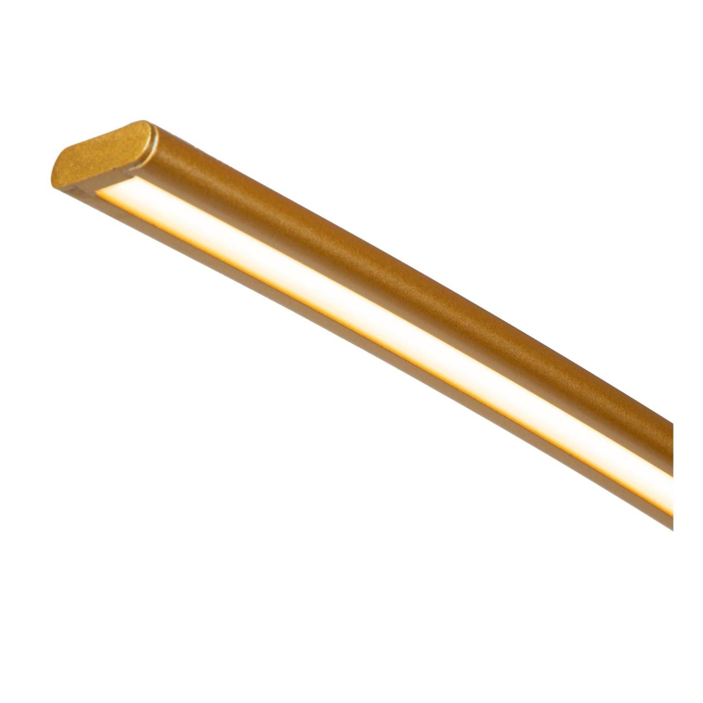Curve Floor Lamp - Matt Gold/Opal