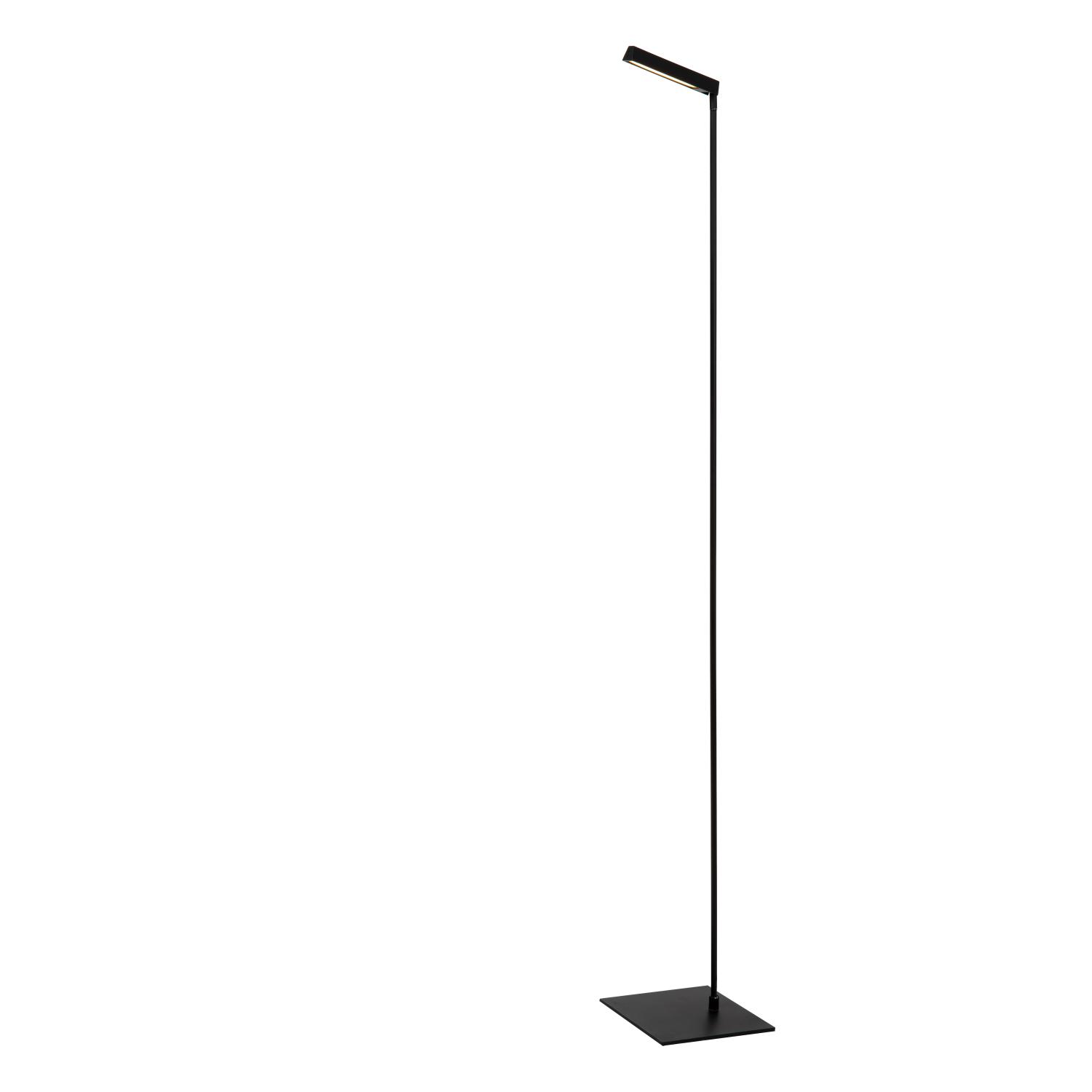 Lavale Floor Lamp - Matt Black/Opal