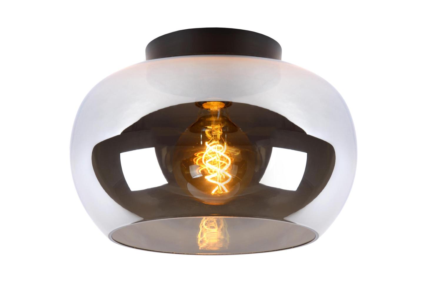 Judi Ceiling Lights - Matt Black/Smoked Grey