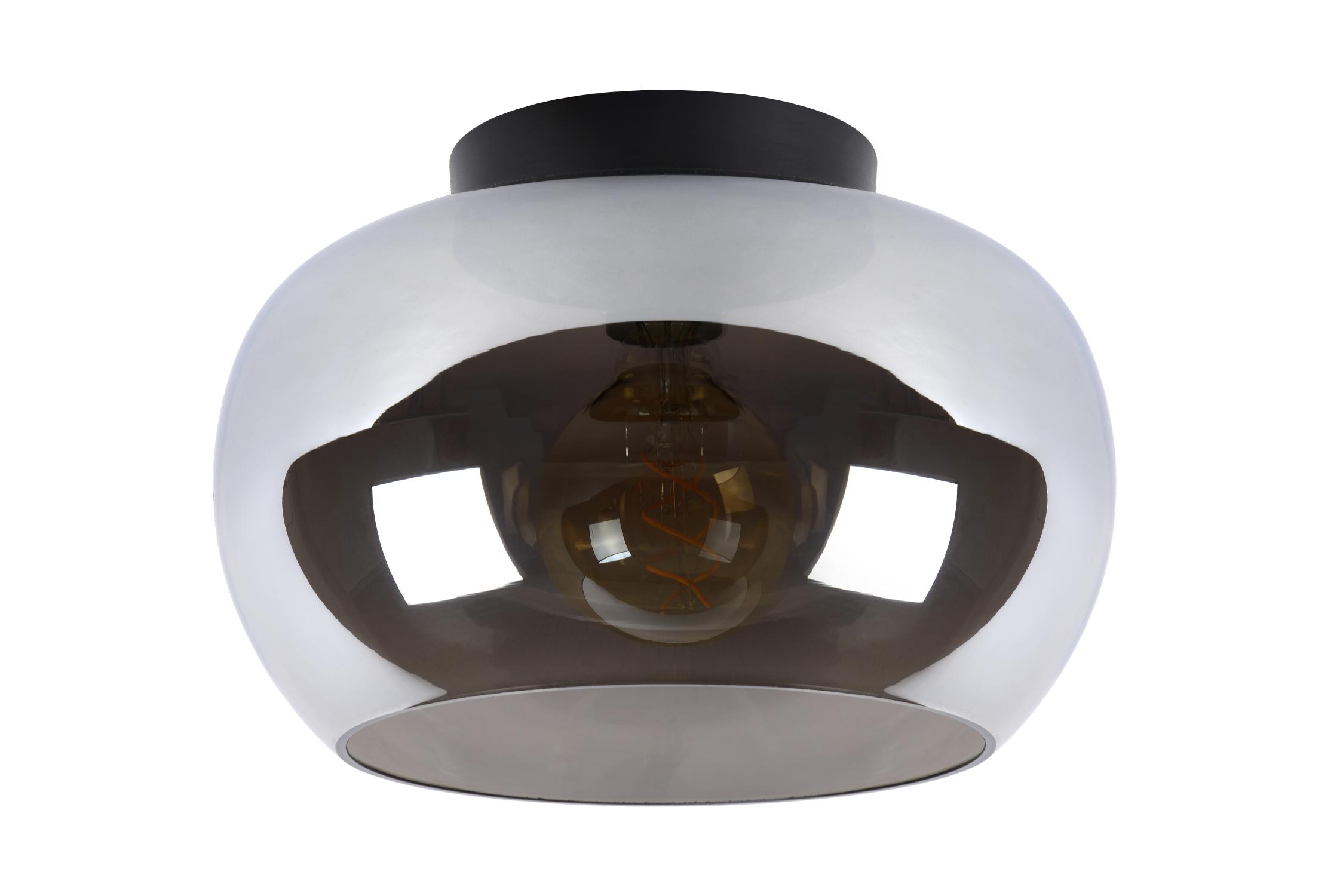 Judi Ceiling Lights - Matt Black/Smoked Grey