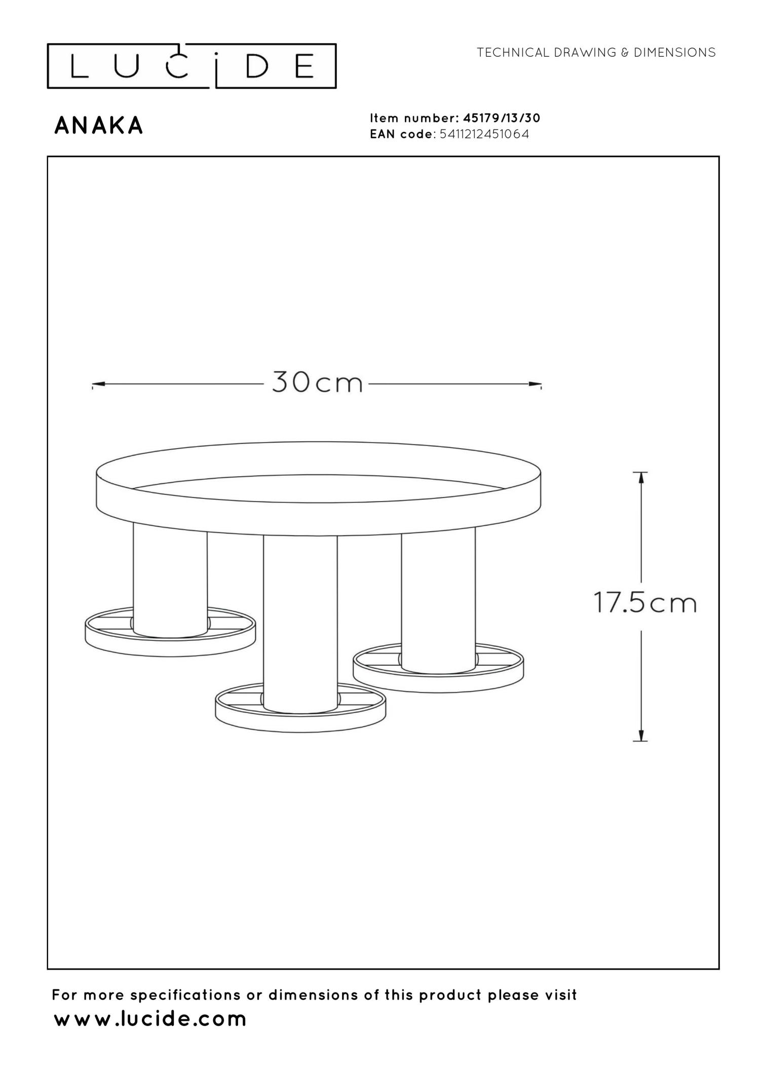 Anaka Ceiling Lights - Matt Black