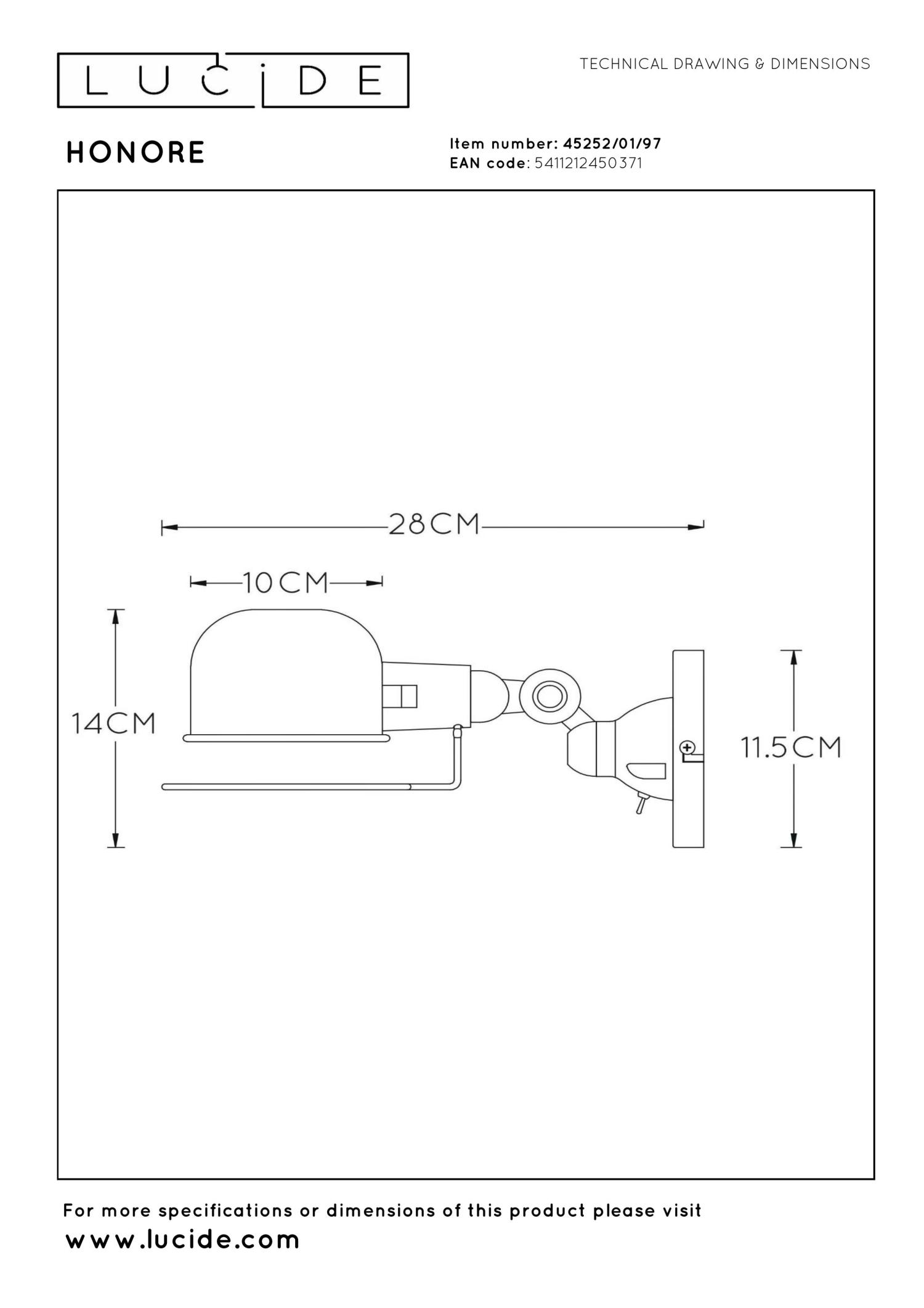 Honore Wall Lights - Rust Brown