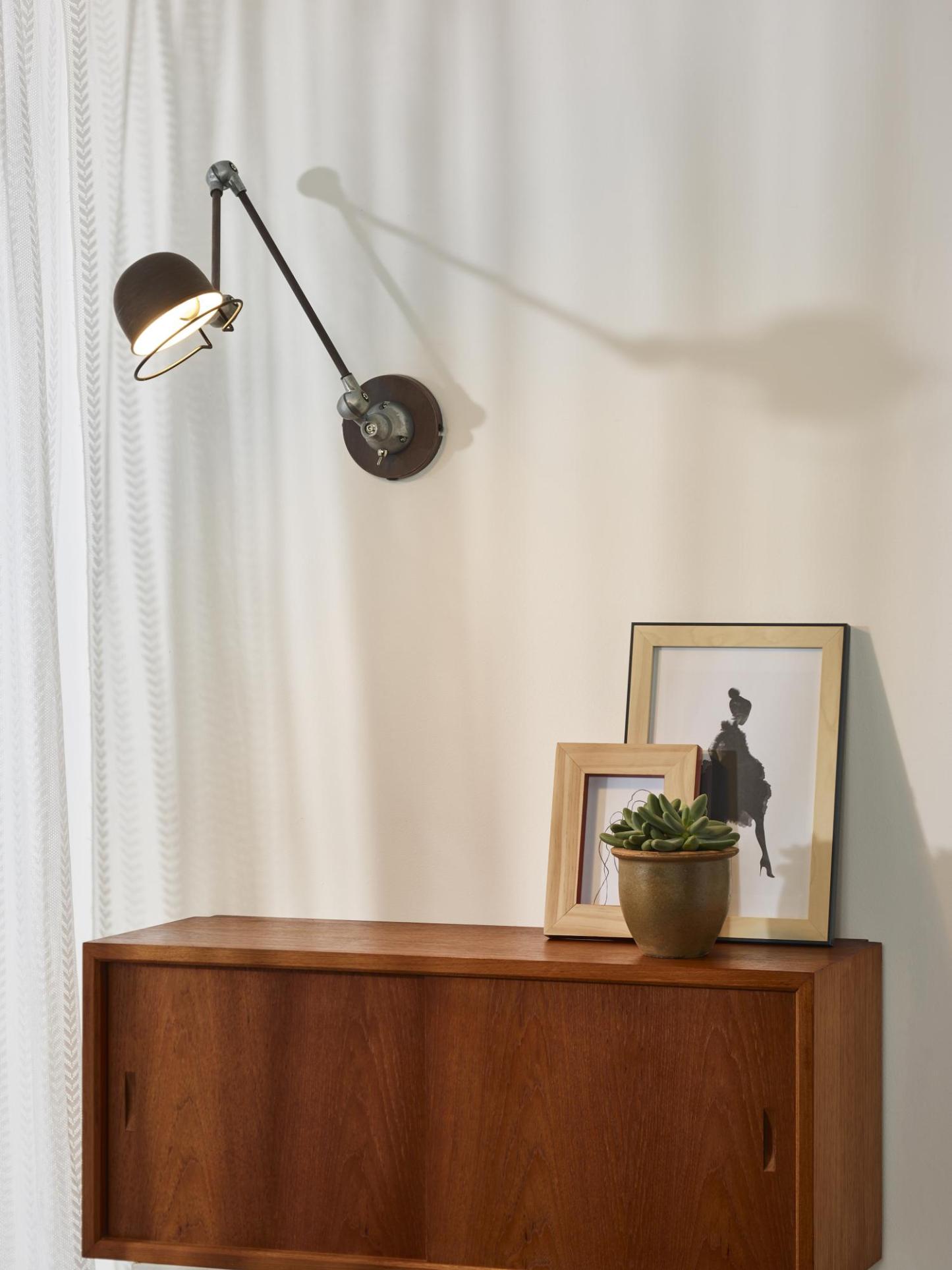 Honore Wall Lights - Rust Brown