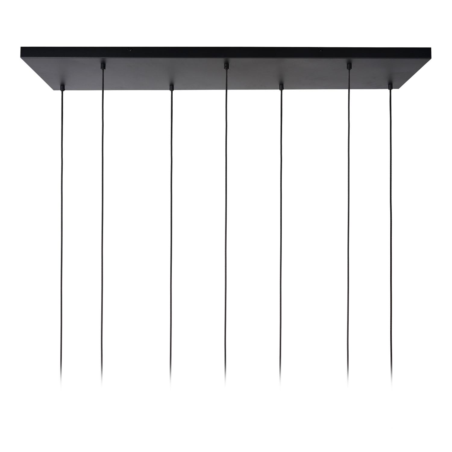 Maloto Ceiling Lights - Matt Black/Smoked Amber