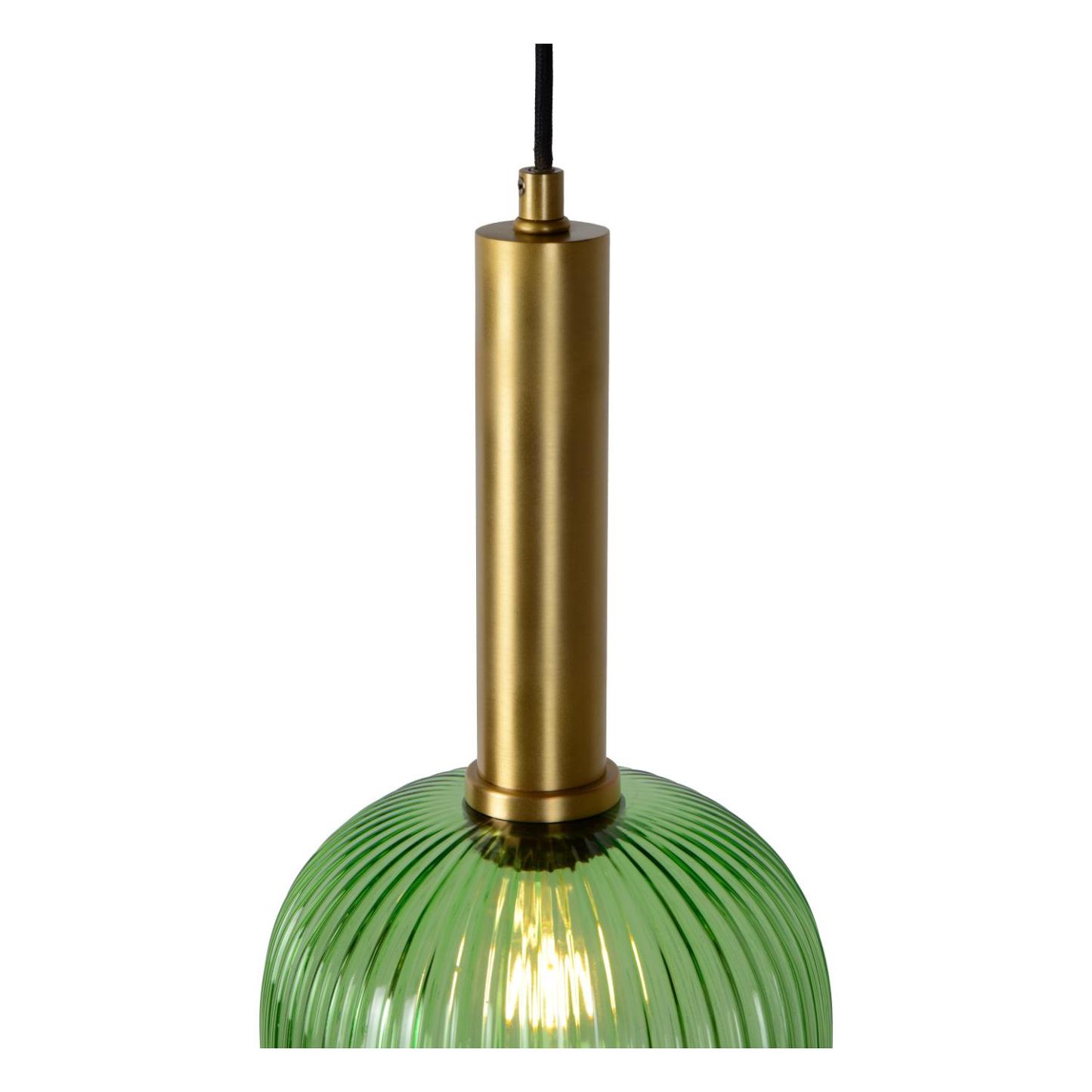 Maloto Ceiling Lights - Brushed Gold/Smoked Green
