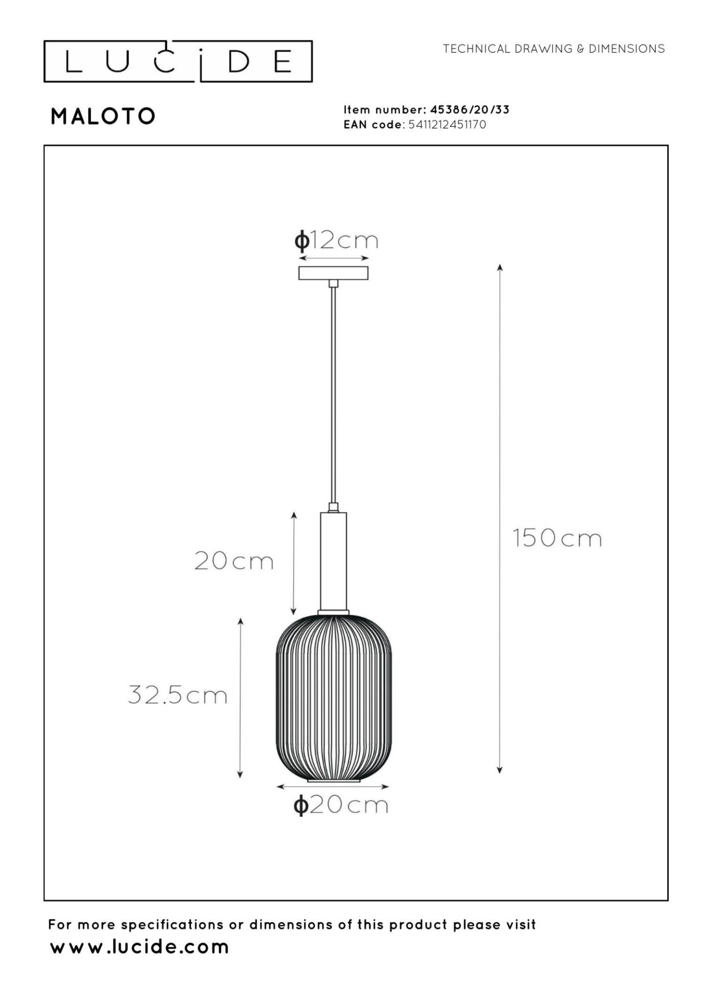Maloto Ceiling Lights - Brushed Gold/Smoked Green