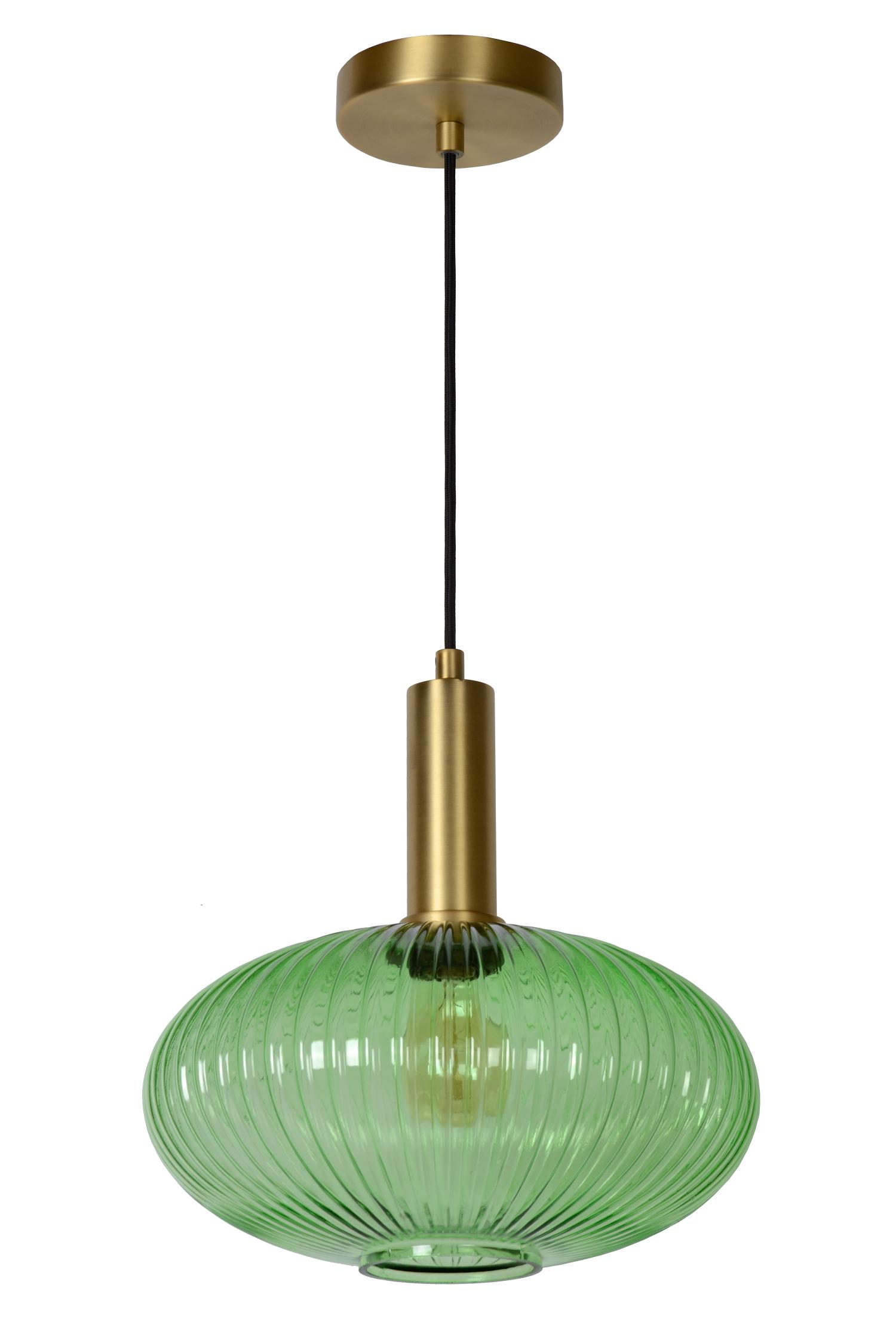 Maloto Ceiling Lights - Brushed Gold/Smoked Green