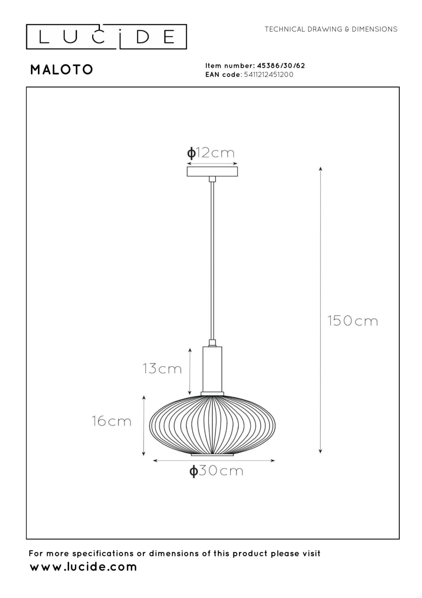 Maloto Ceiling Lights - Brushed Gold/Smoked Green