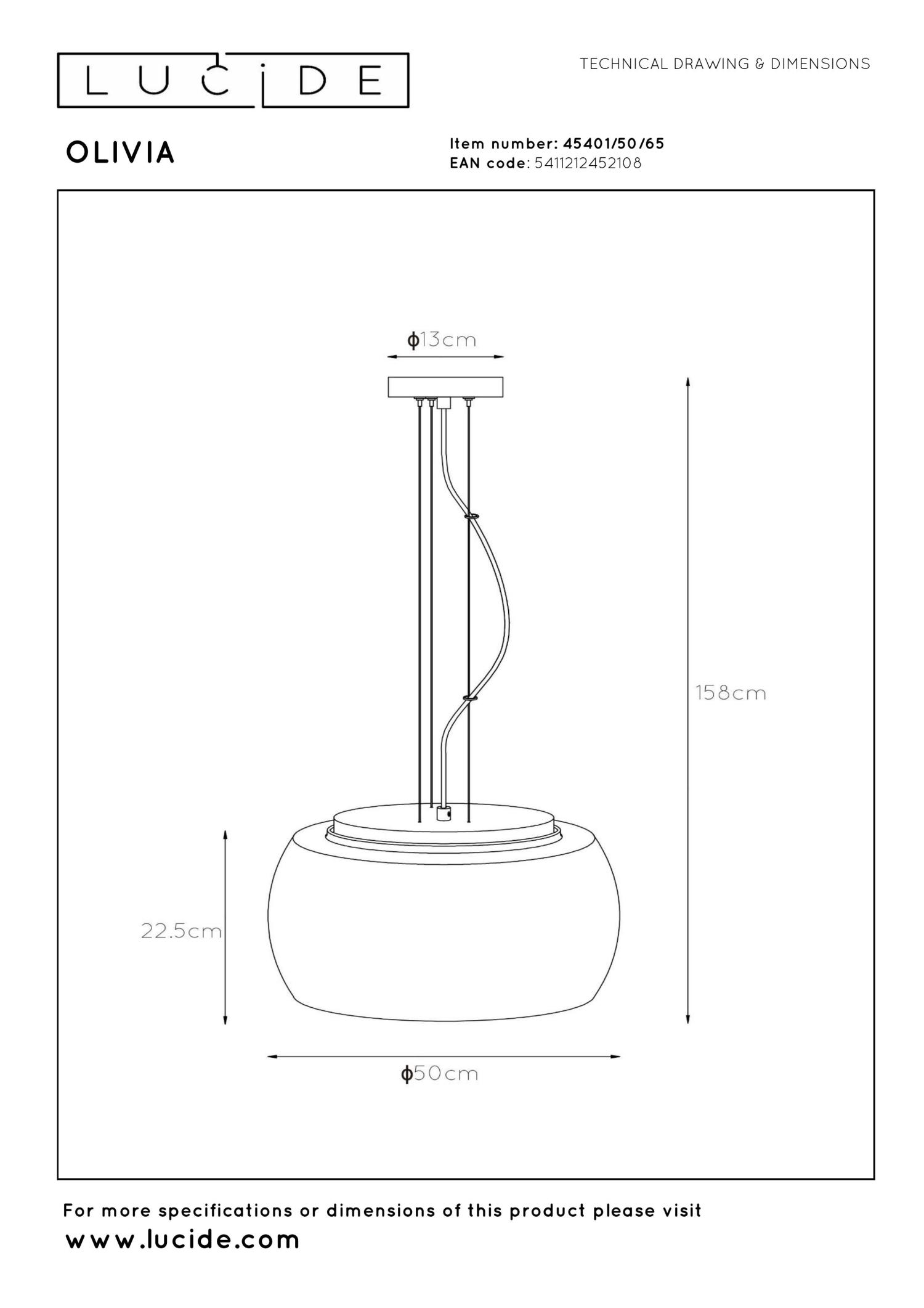 Olivia Ceiling Lights - Matt Black/Smoked Grey, 500mm Diameter