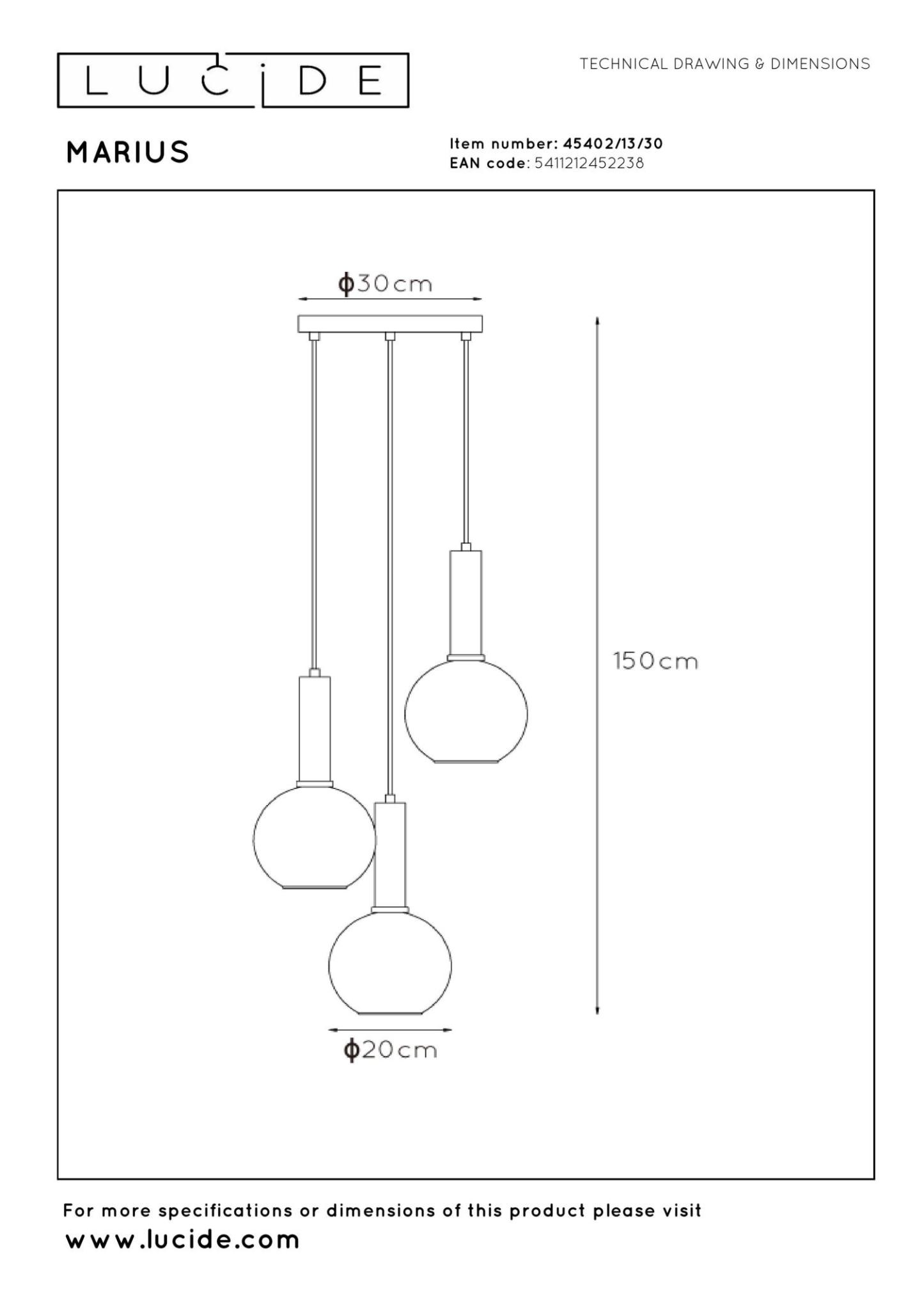 Marius Ceiling Lights - Matt Black/Smoked Grey