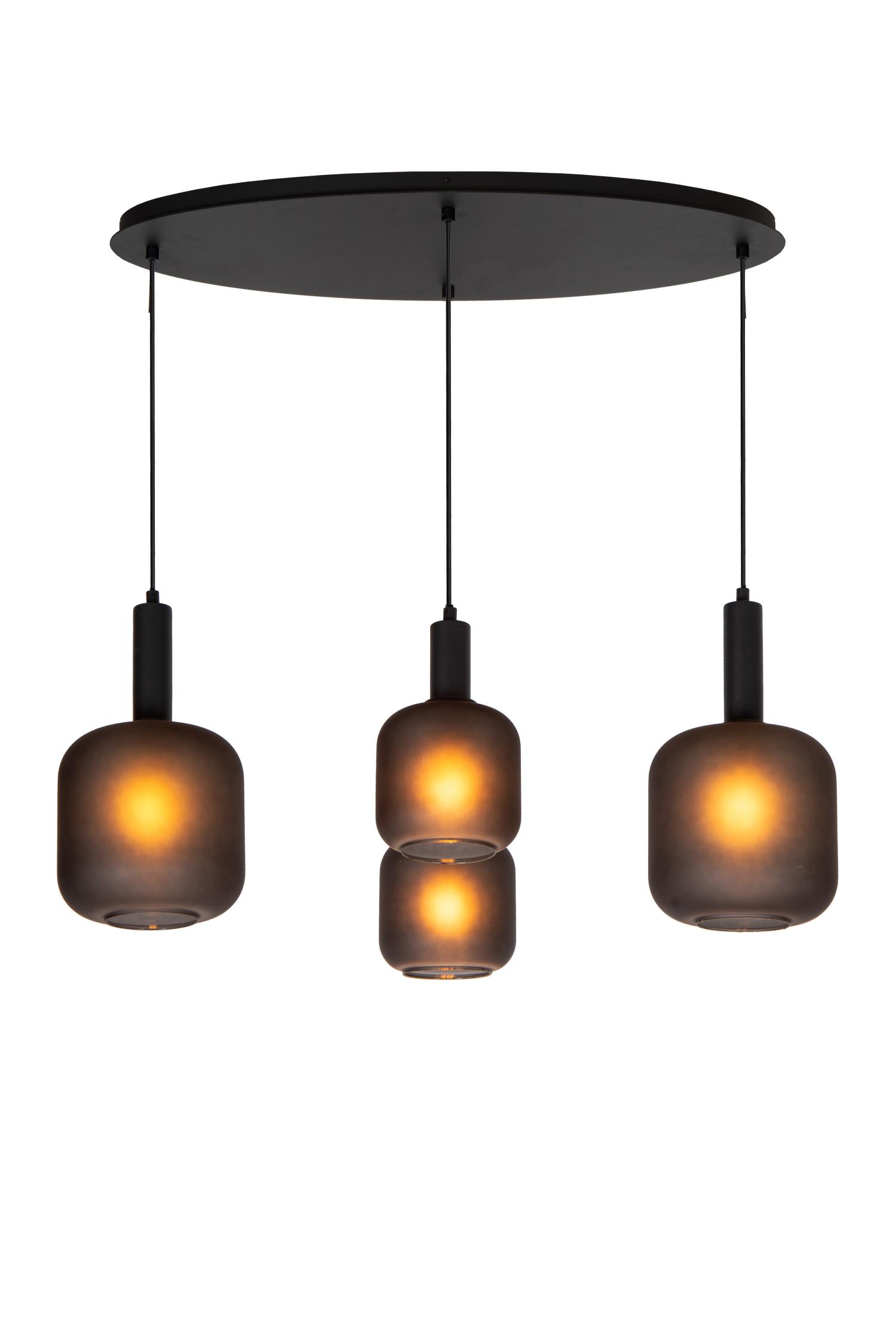 Eloise Ceiling Lights - Matt Black/Smoked Black