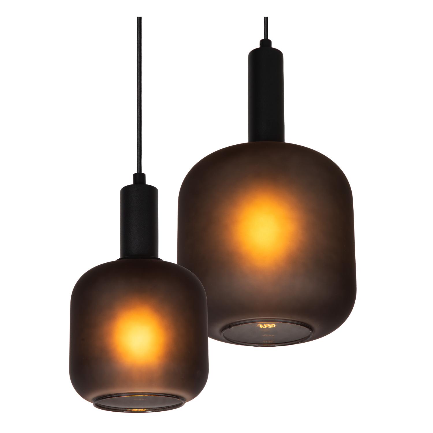 Eloise Ceiling Lights - Matt Black/Smoked Black