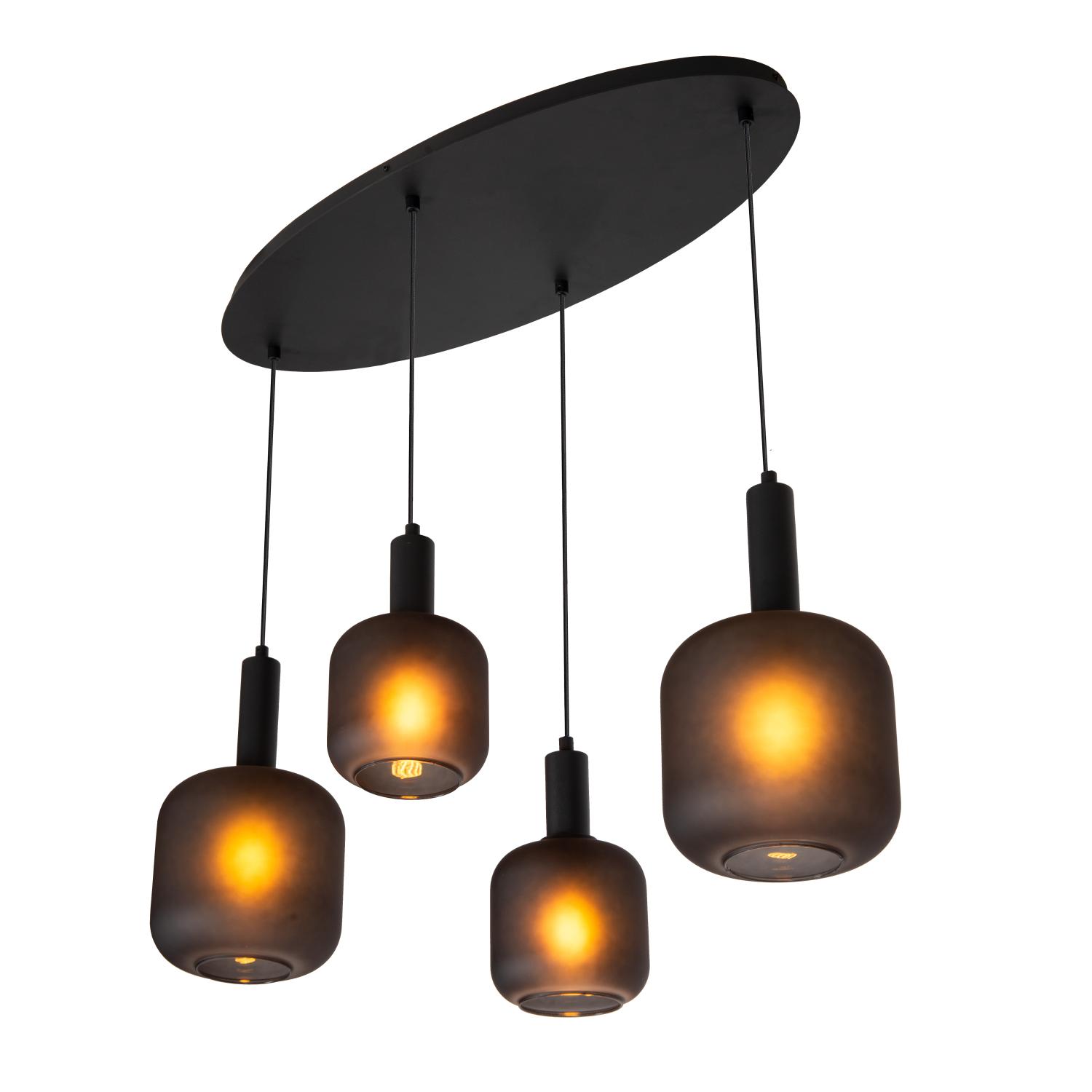Eloise Ceiling Lights - Matt Black/Smoked Black