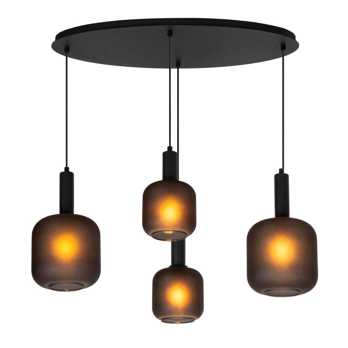 Eloise Ceiling Lights - Matt Black/Smoked Black
