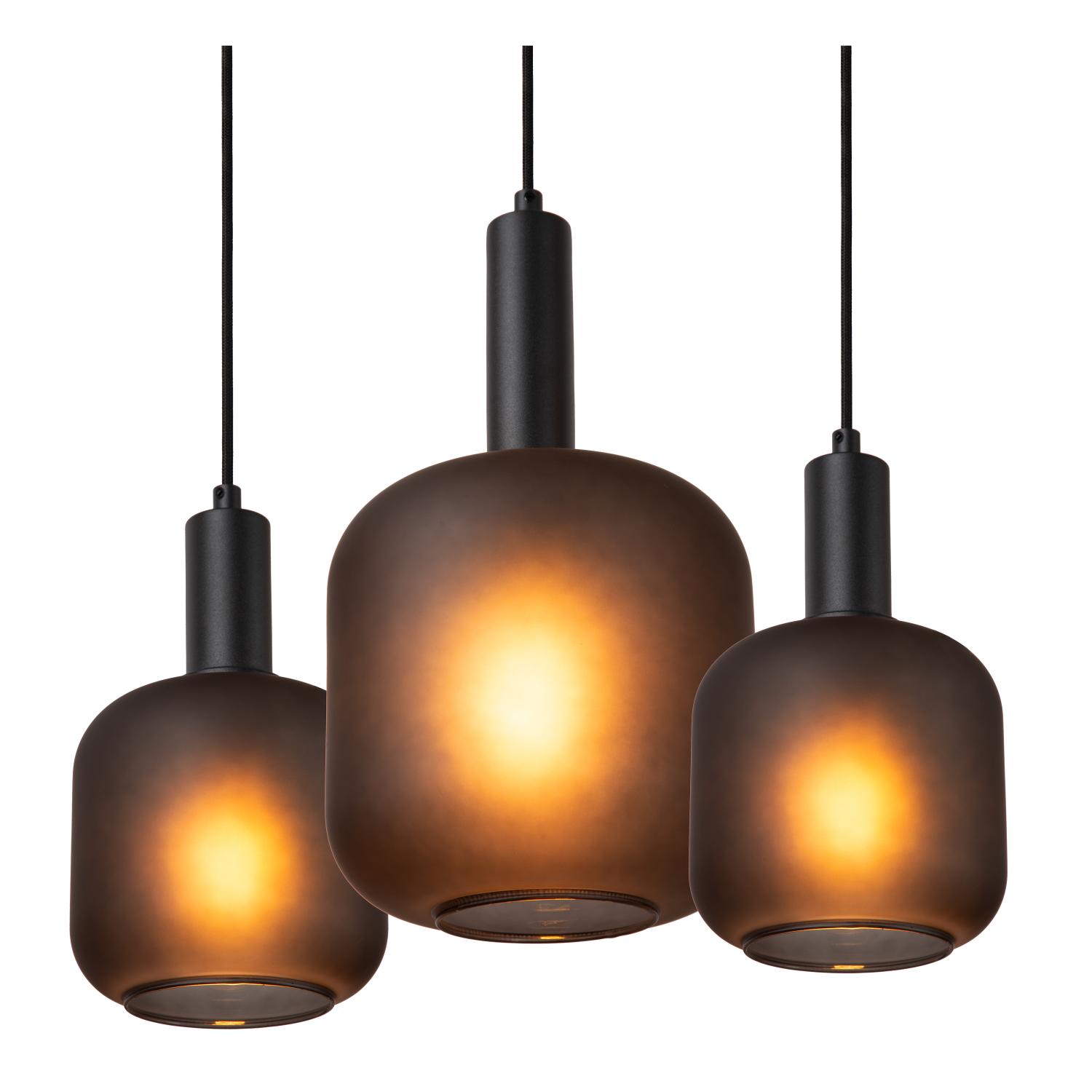 Eloise Ceiling Lights - Matt Black/Smoked Black