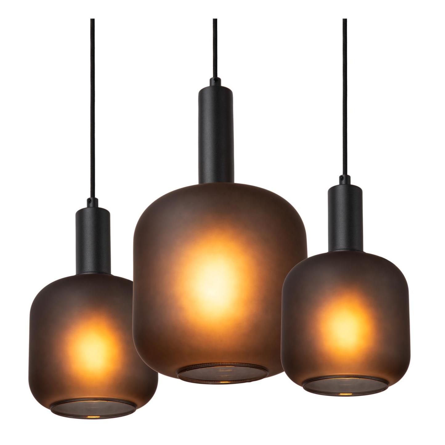 Eloise Ceiling Lights - Matt Black/Smoked Black