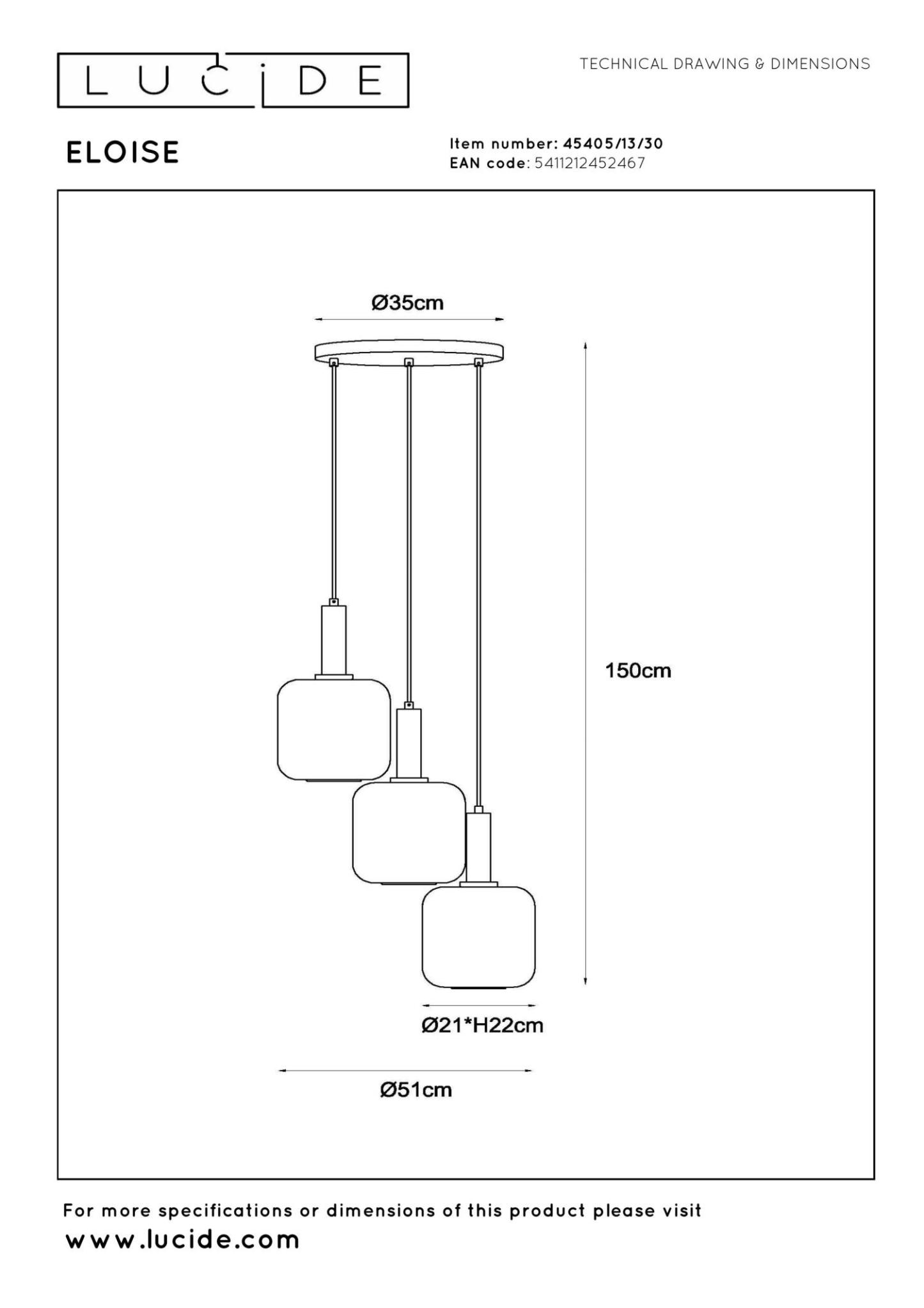Eloise Ceiling Lights - Matt Black/Smoked Black
