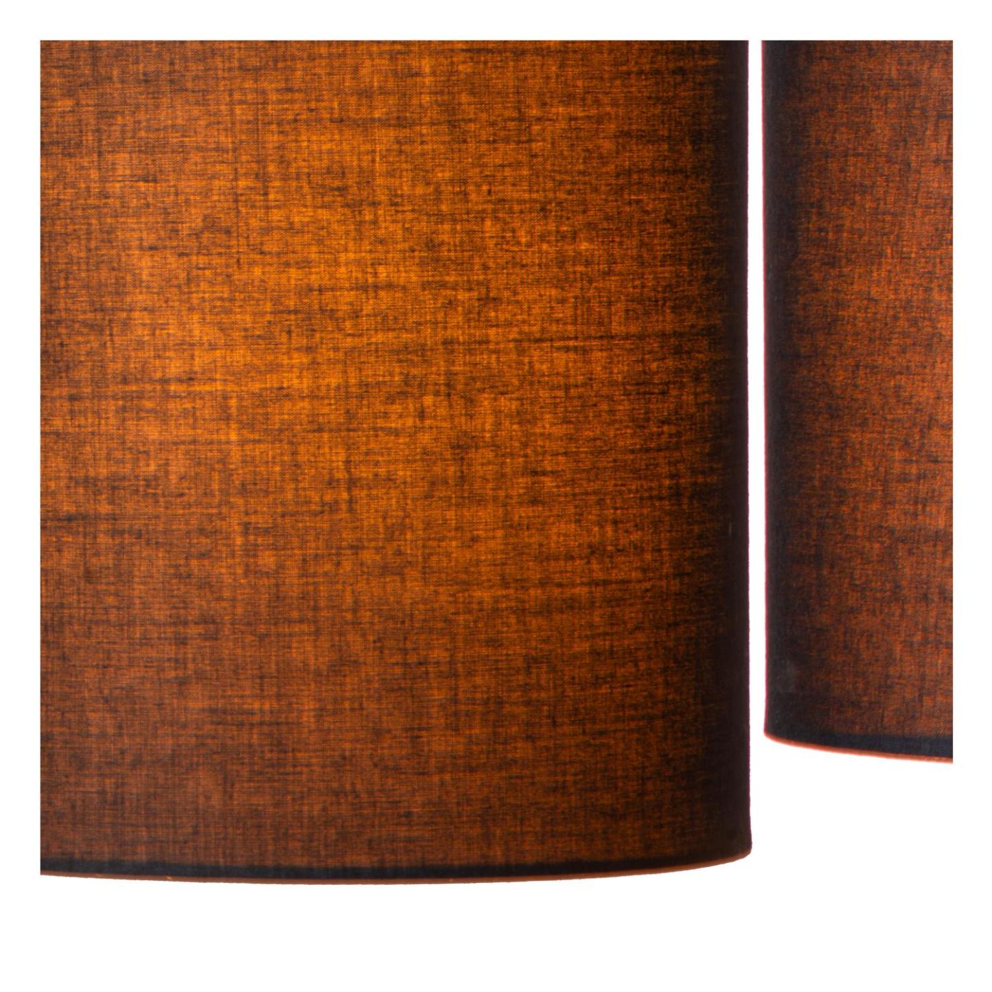 Maya Ceiling Lights - Matt Black/Black Linen