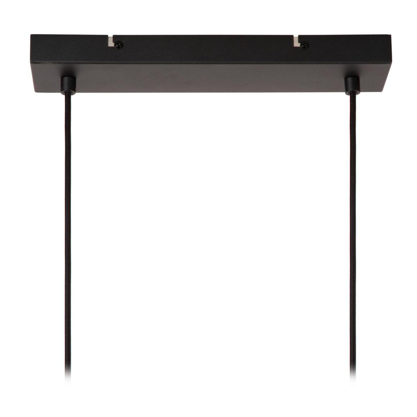 Maya Ceiling Lights - Matt Black/Black Linen